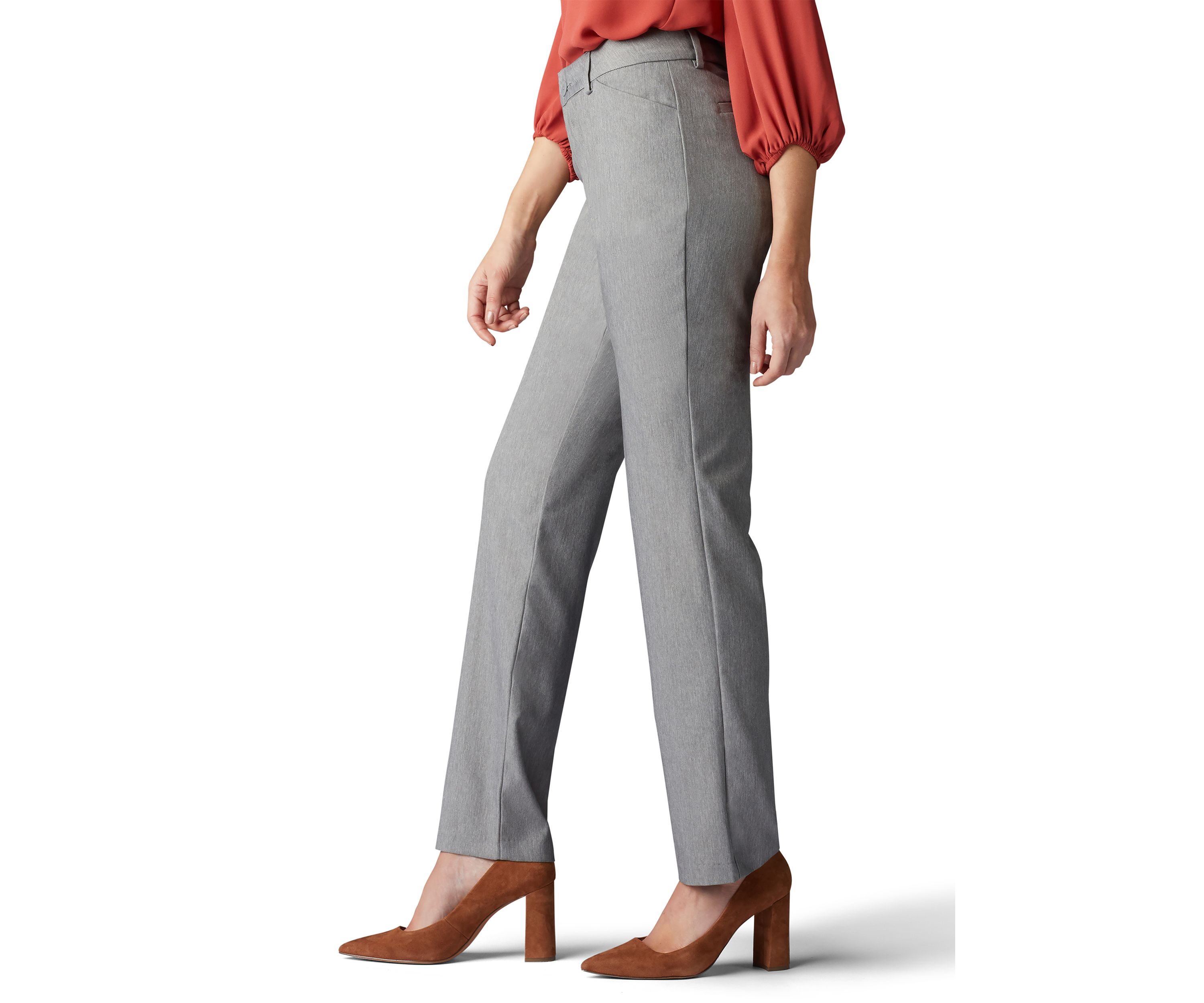 Womens Relaxed Fit Straight Leg Pants