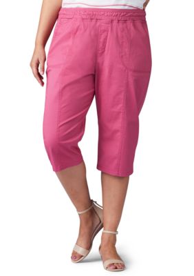 Lee Plus Size Flex To Go Drawstring Skimmer Capris Belk