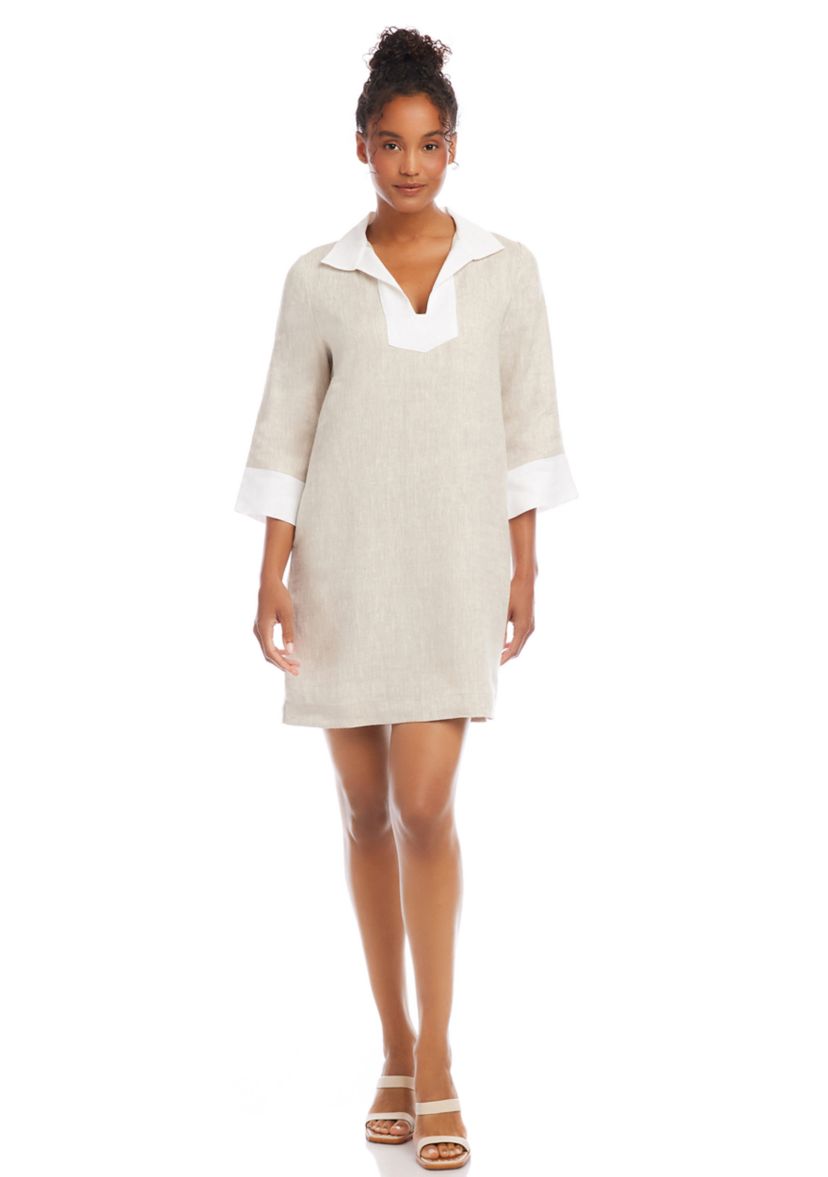 Womens Contrast Shift Dress