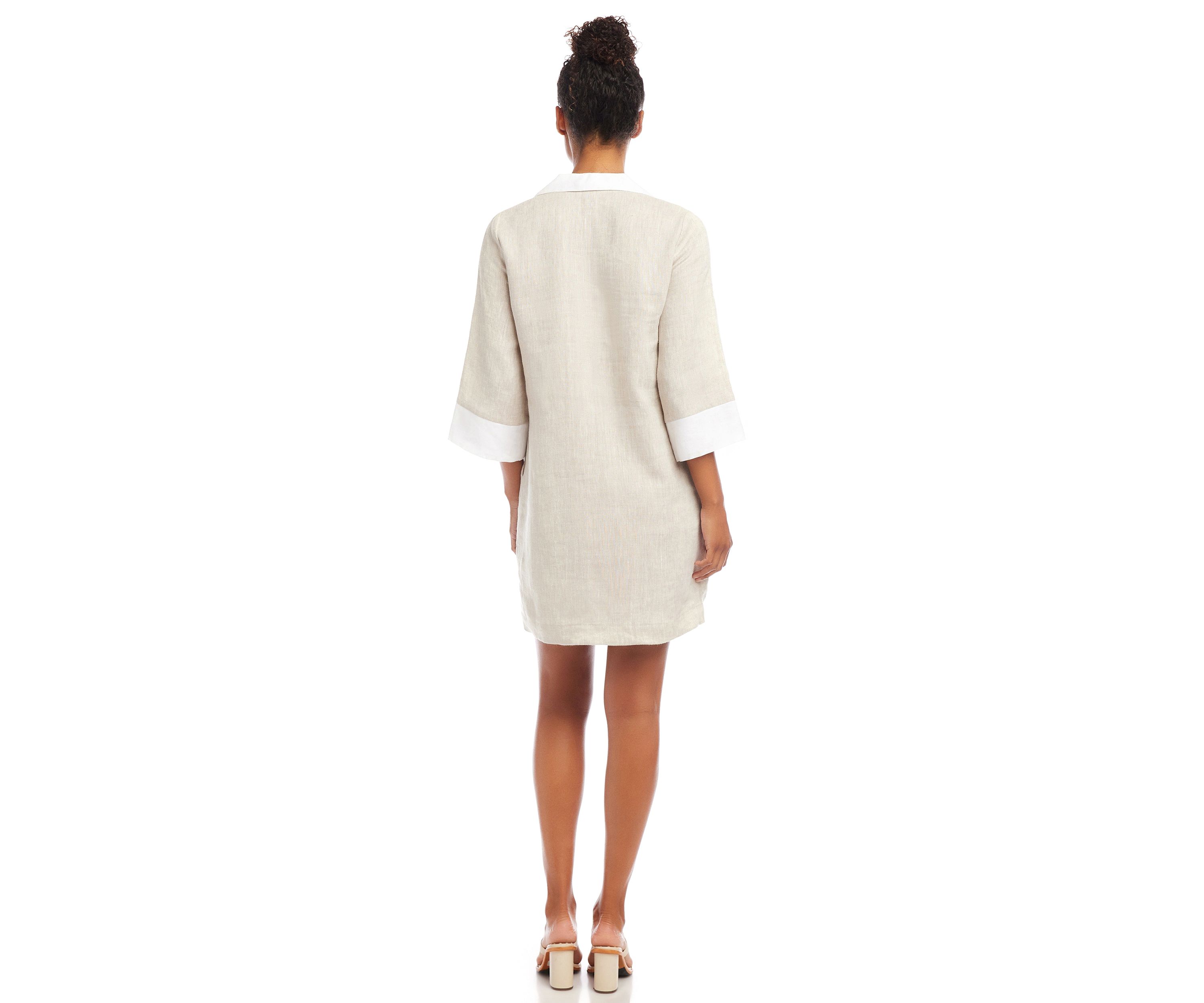 Womens Contrast Shift Dress