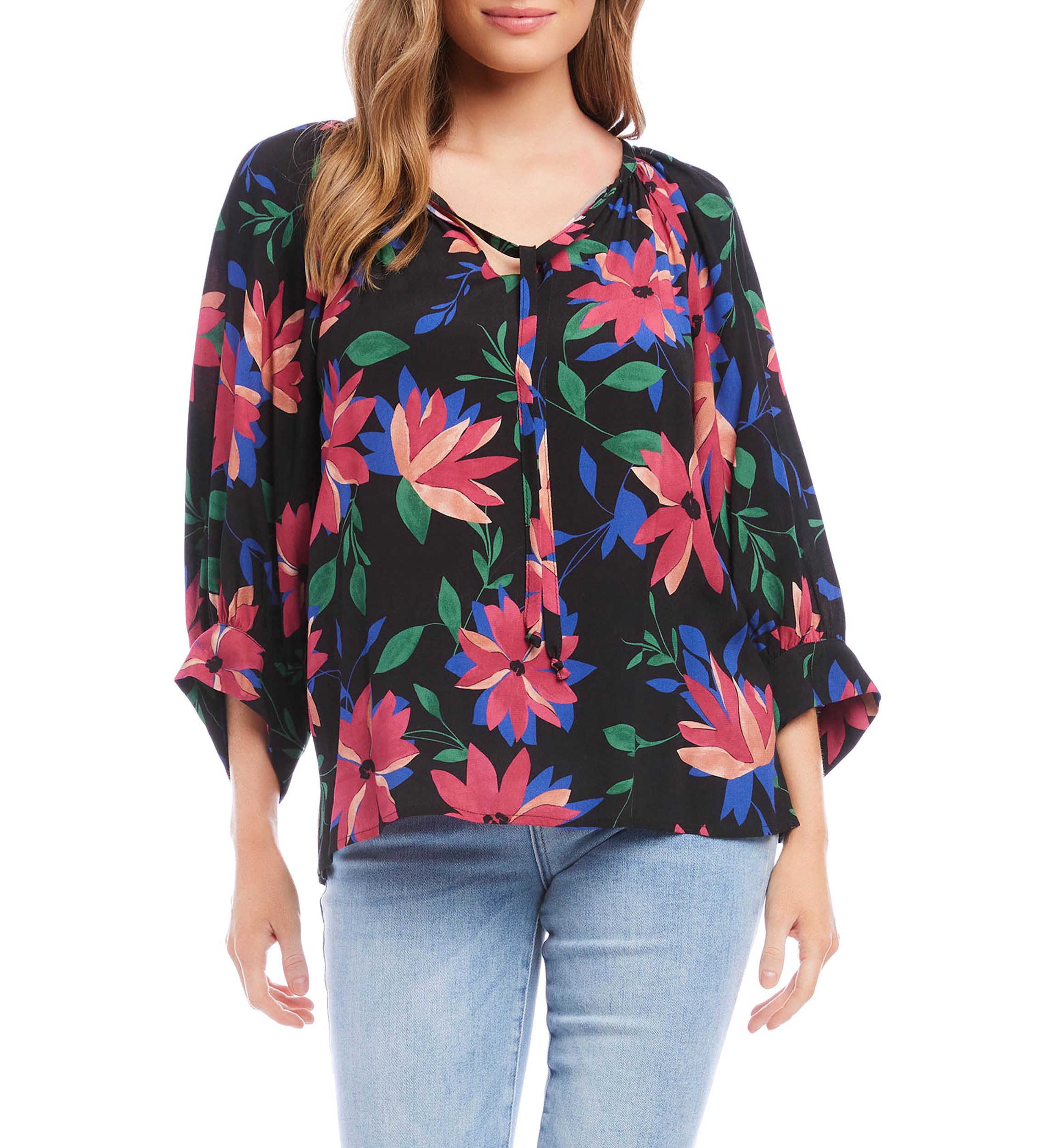 Womens Blouson Sleeve Top