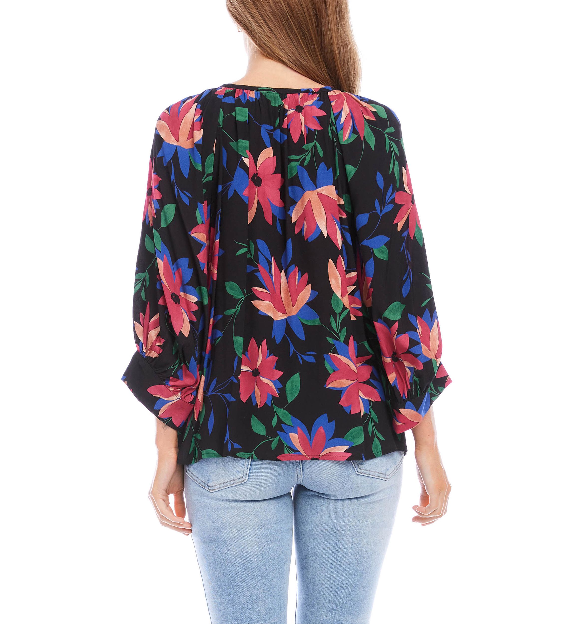 Womens Blouson Sleeve Top