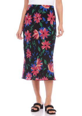 Women's Bias Cut Midi Skirt