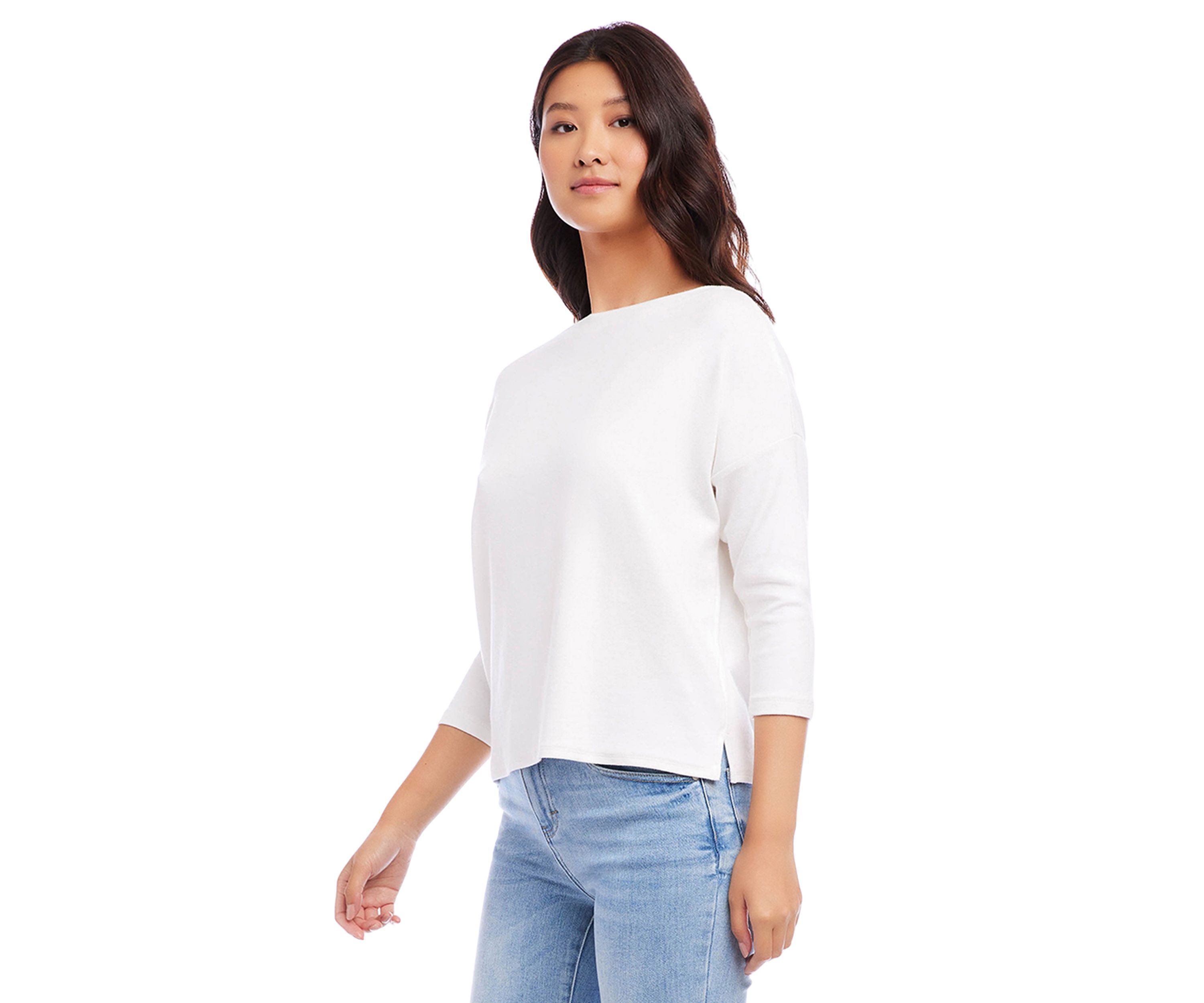 Womens Boat Neck Top