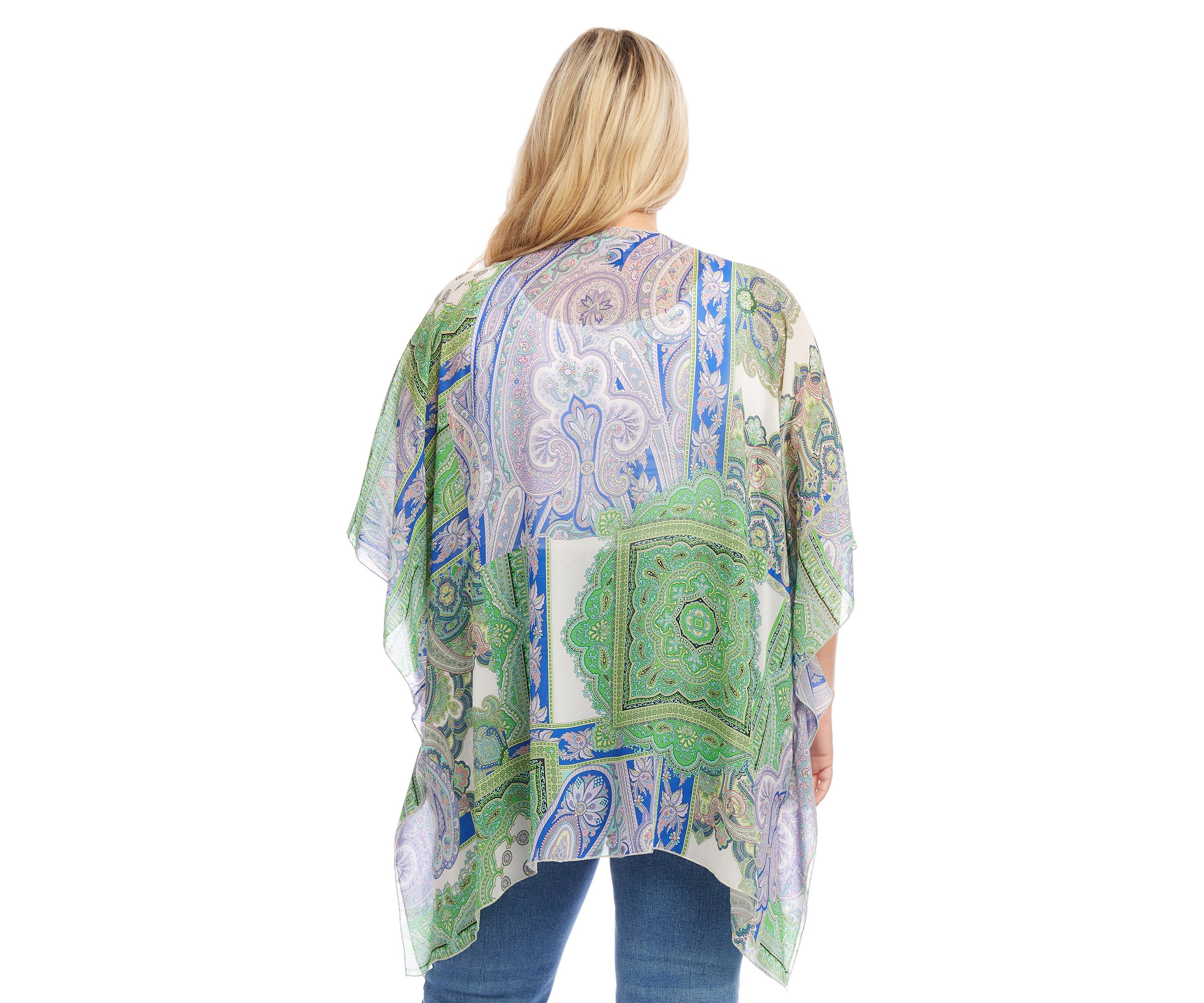 Plus Size Open Front Jacket