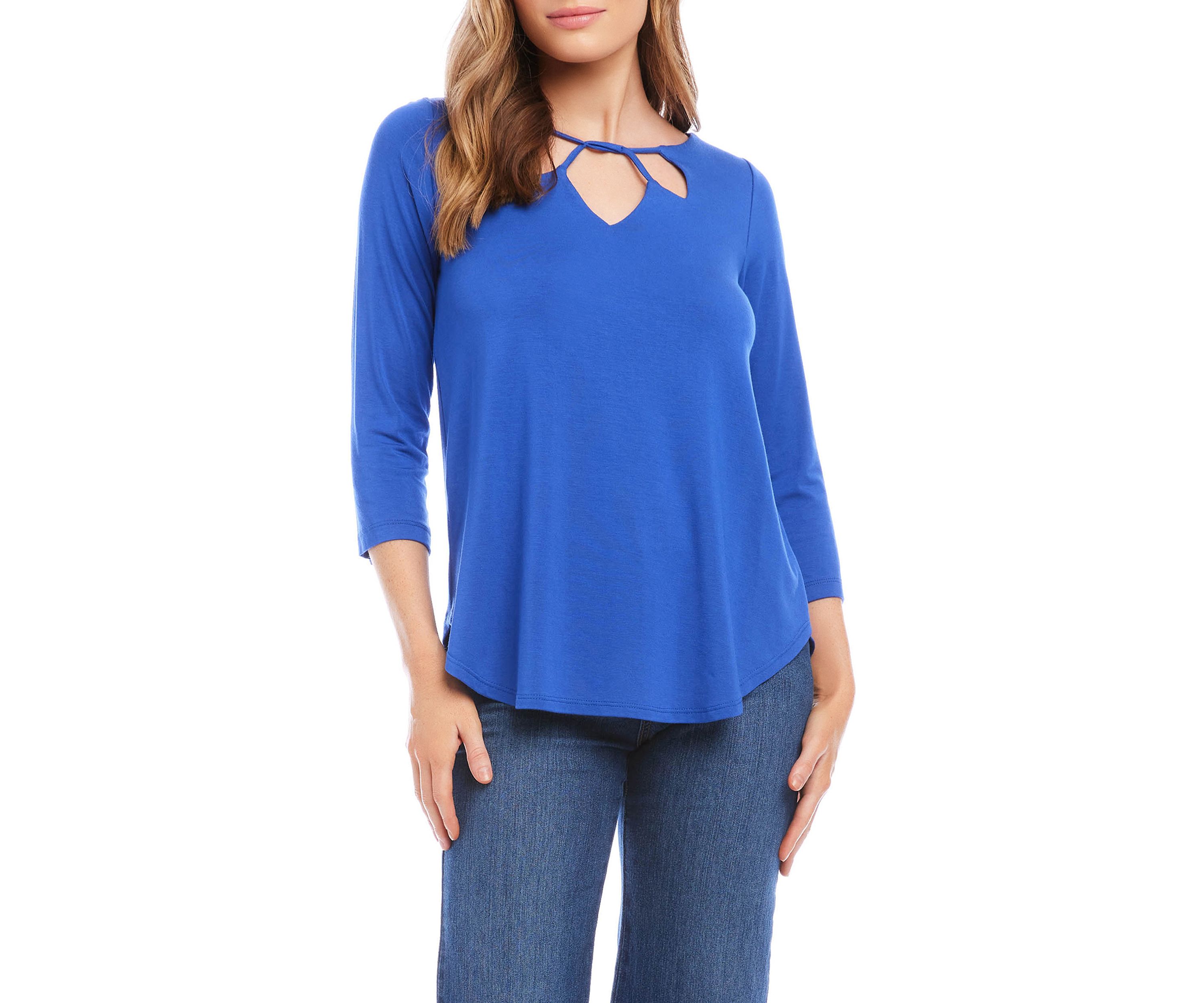 Womens Cut Out Shirttail T-Shirt