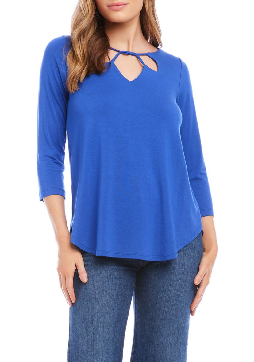 Womens Cut Out Shirttail T-Shirt