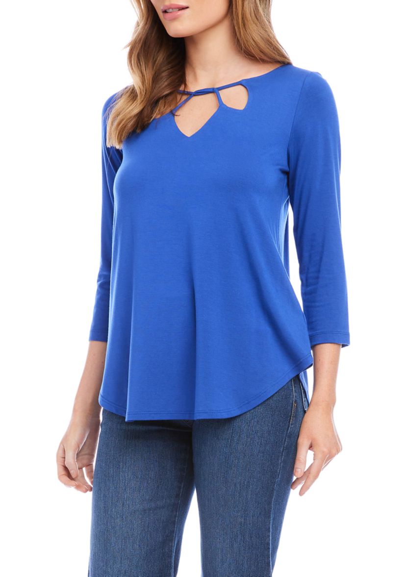 Womens Cut Out Shirttail T-Shirt