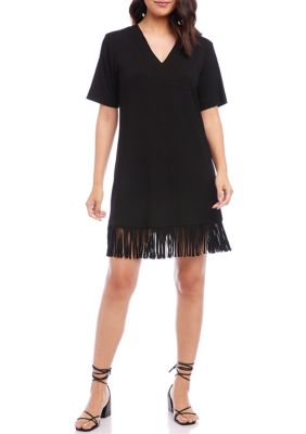 Women's V-Neck Fringe Dress