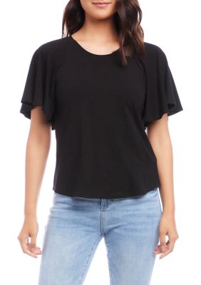 Women's Ruffle Sleeve Top