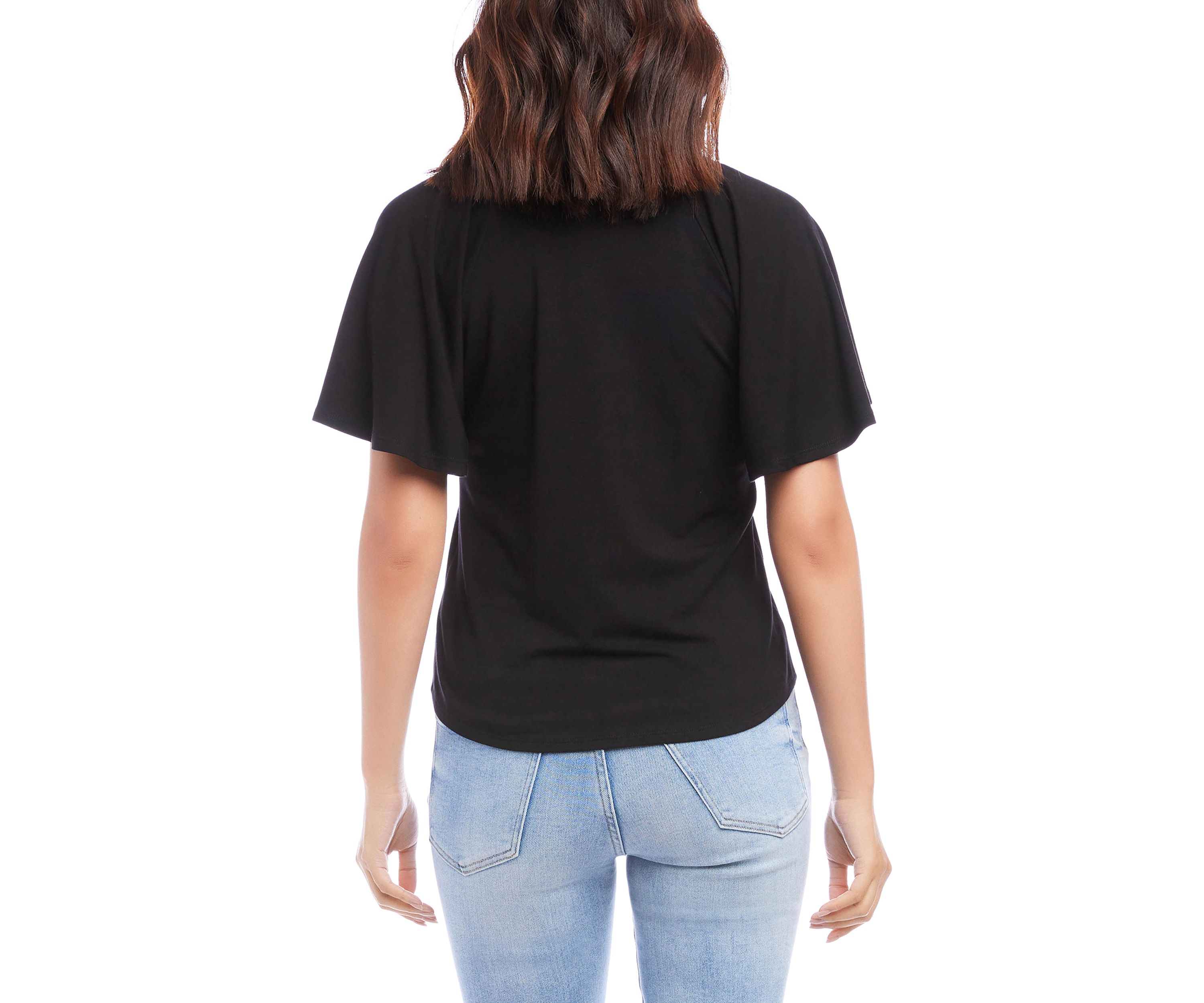 Womens Ruffle Sleeve Top