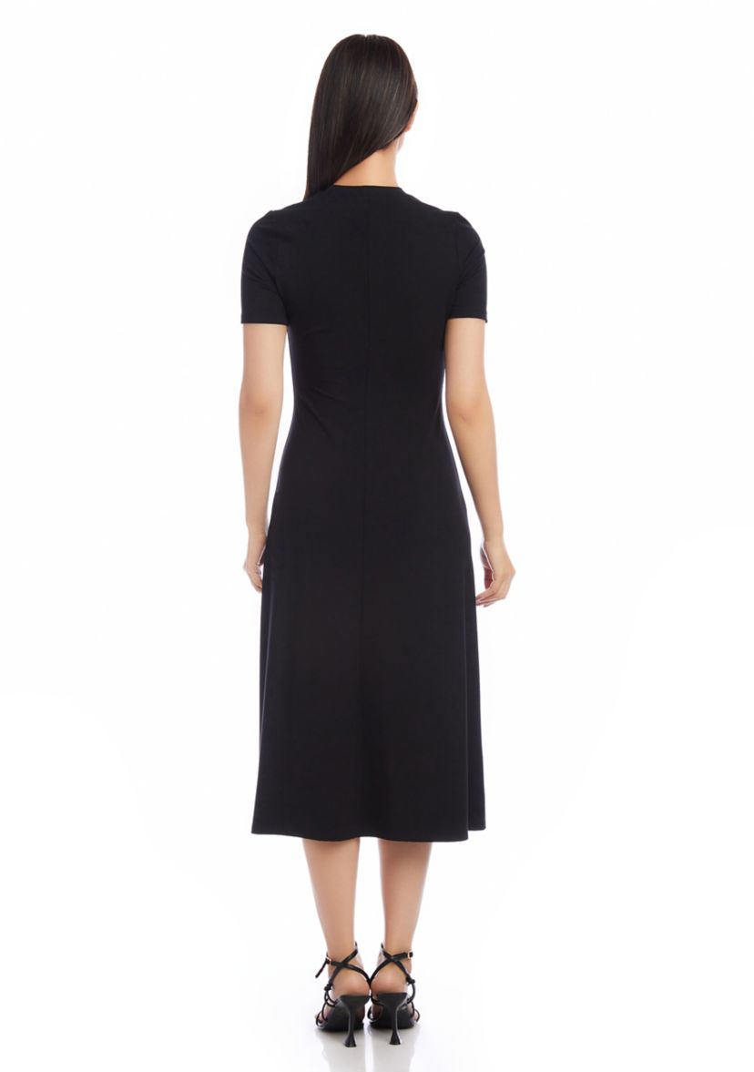 Womens Asymmetric Front Slit Dress