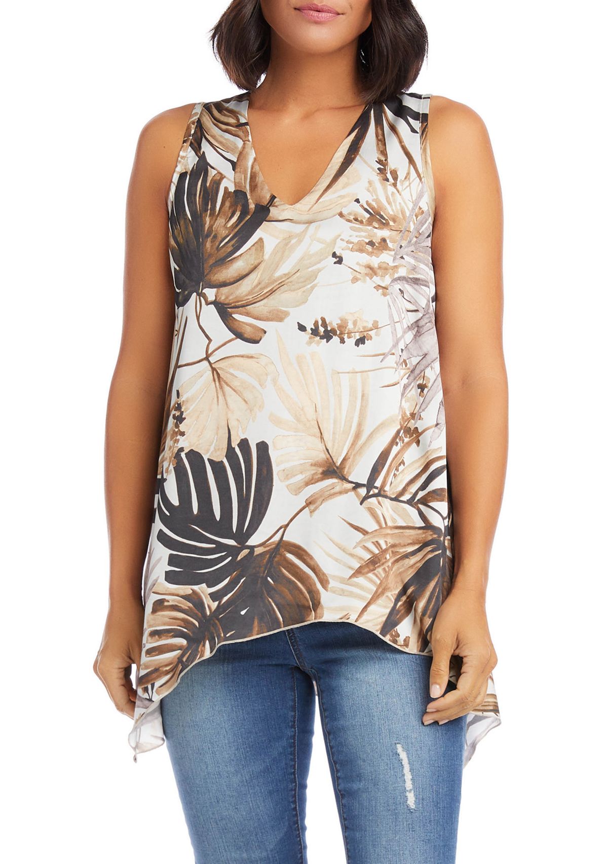Uneven Hem Tank