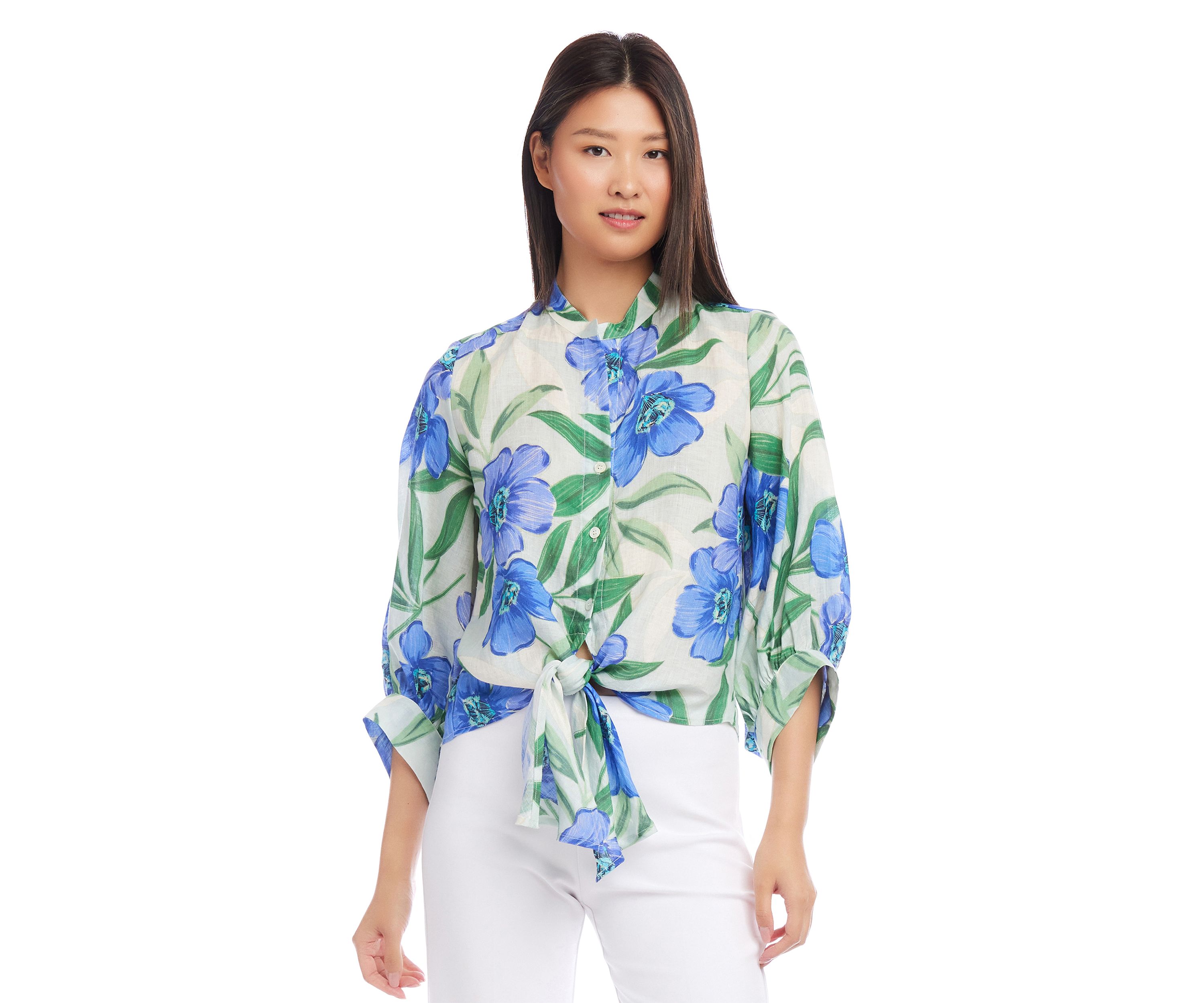 Womens Tie Front Top
