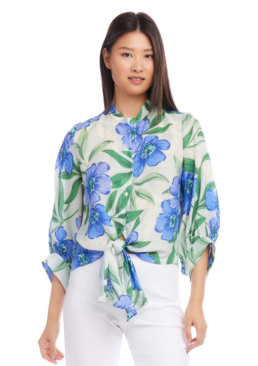 Womens Tie Front Top