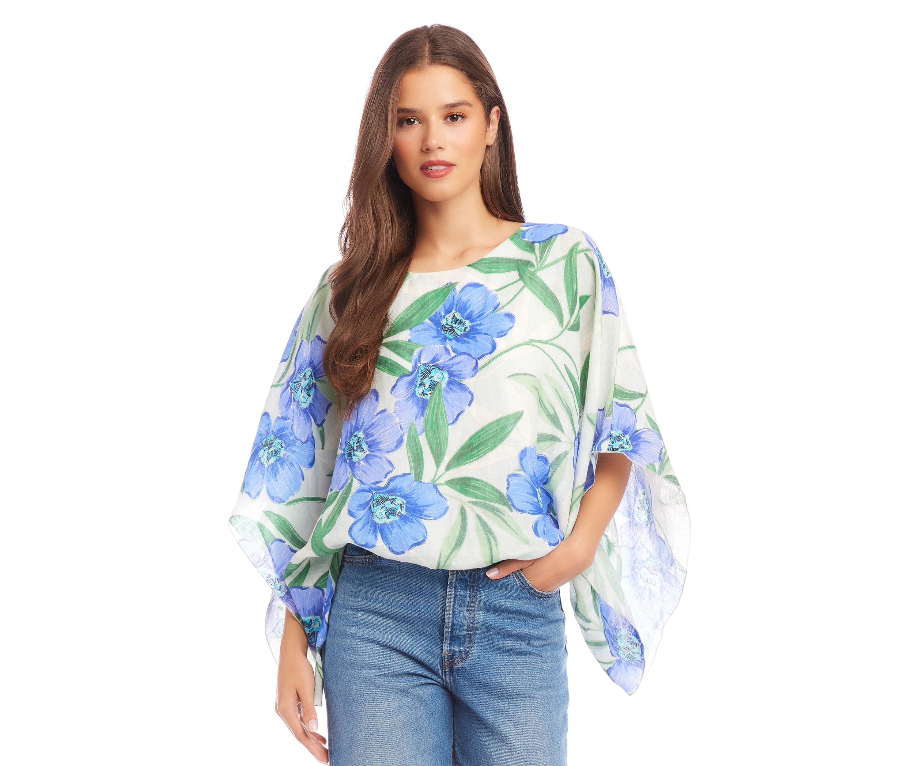 Womens Blouson Scarf Top