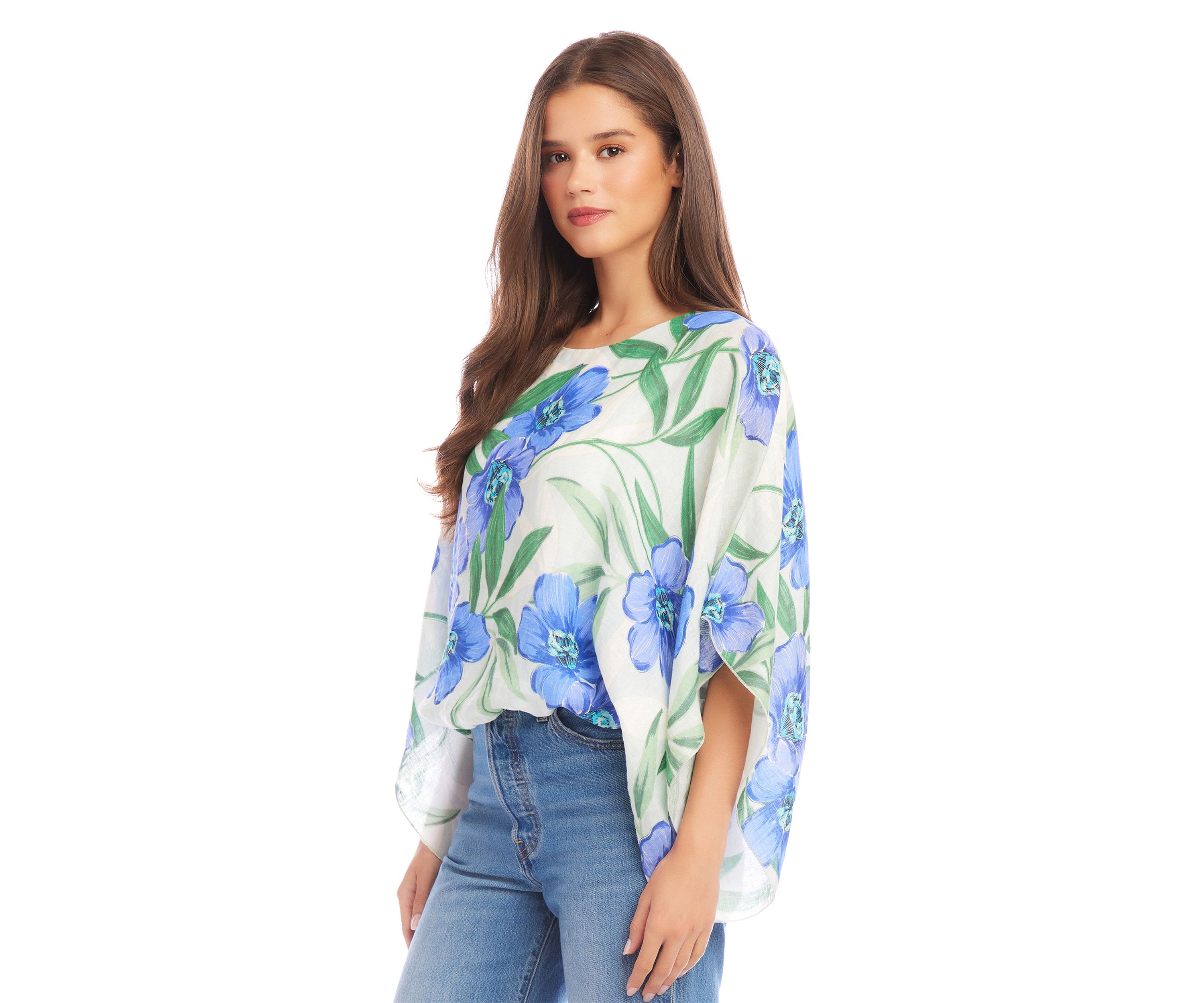 Womens Blouson Scarf Top