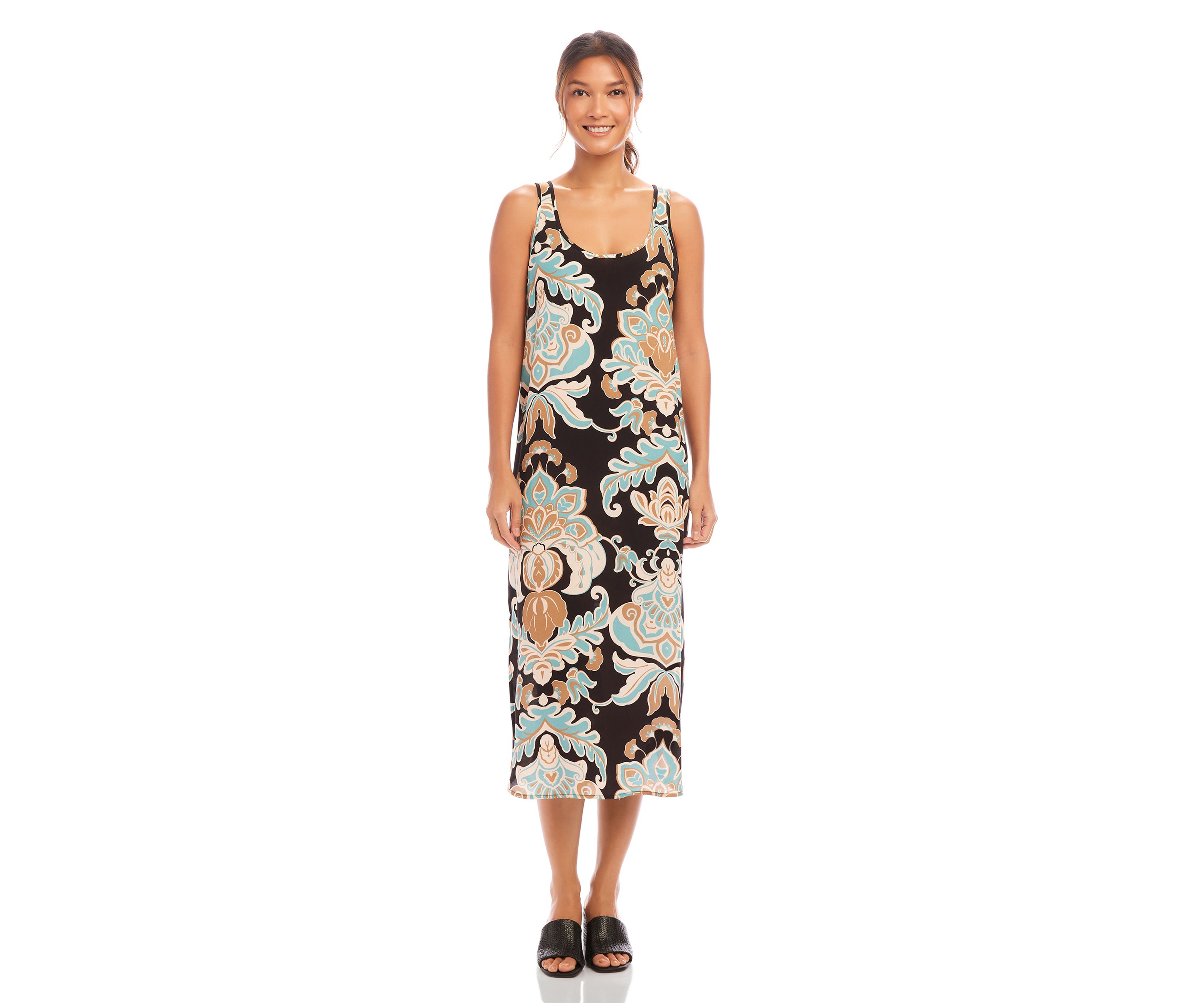 Womens Side Slit Tank Dress
