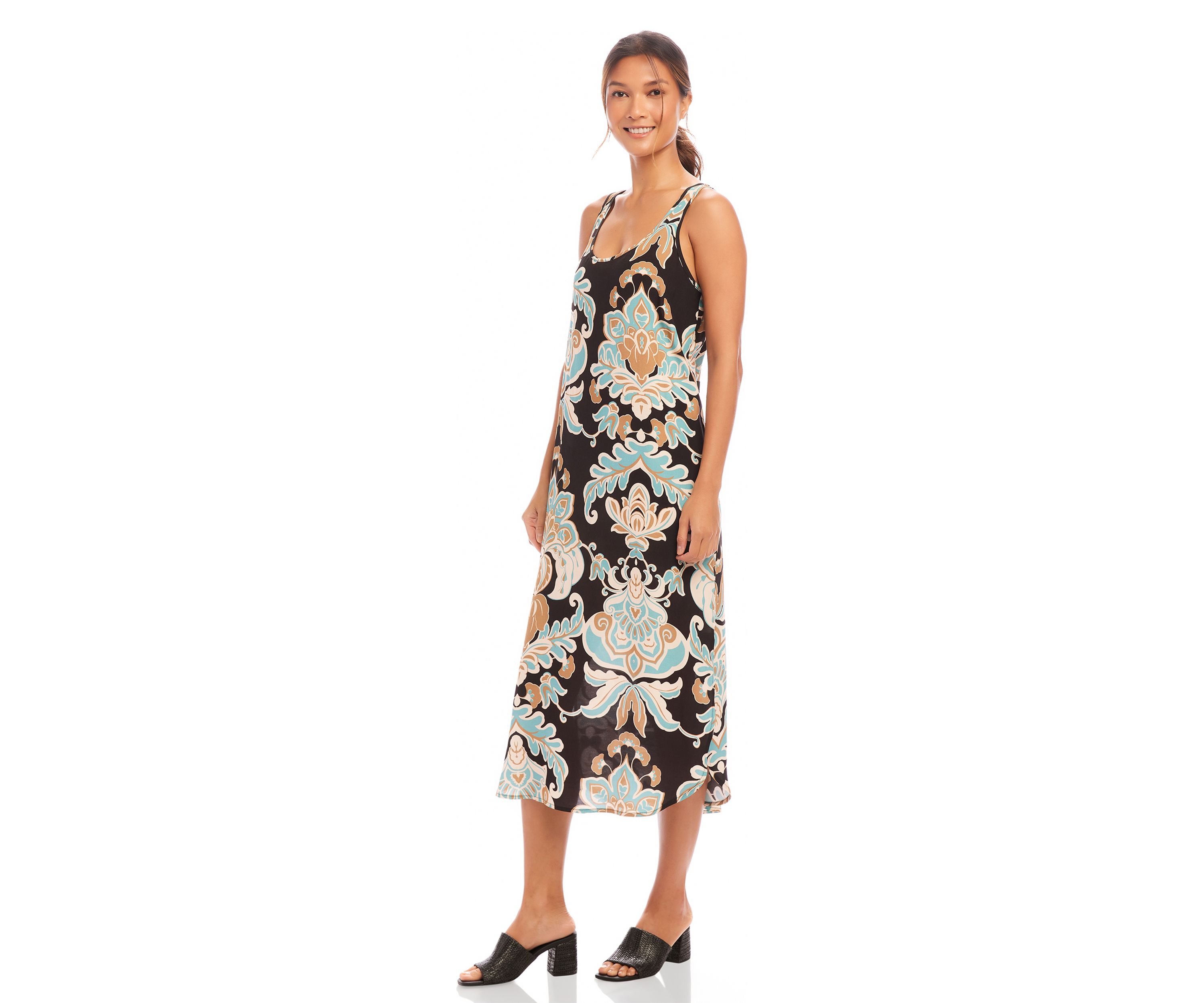 Womens Side Slit Tank Dress