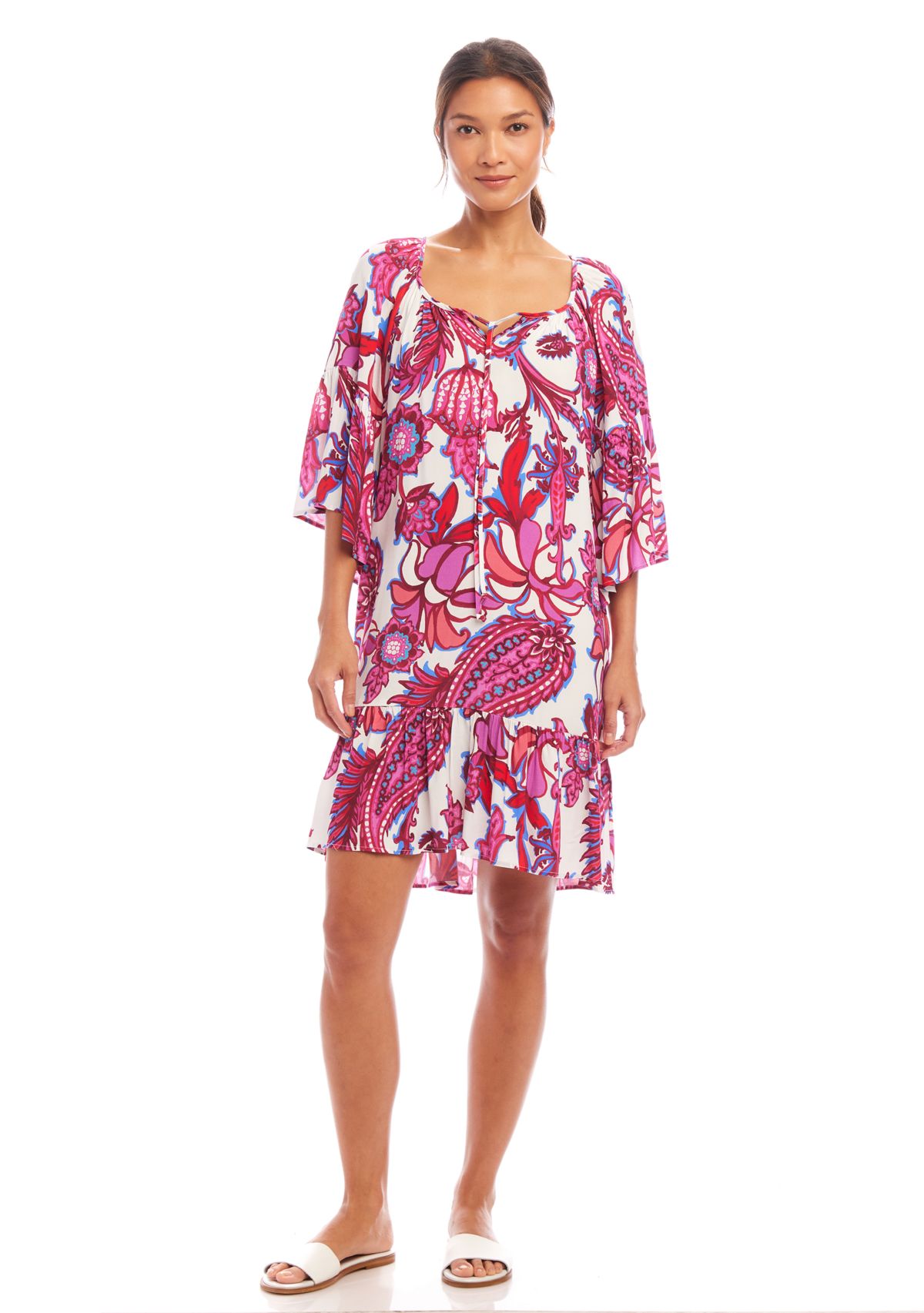 Womens Ruffle Hem Dress