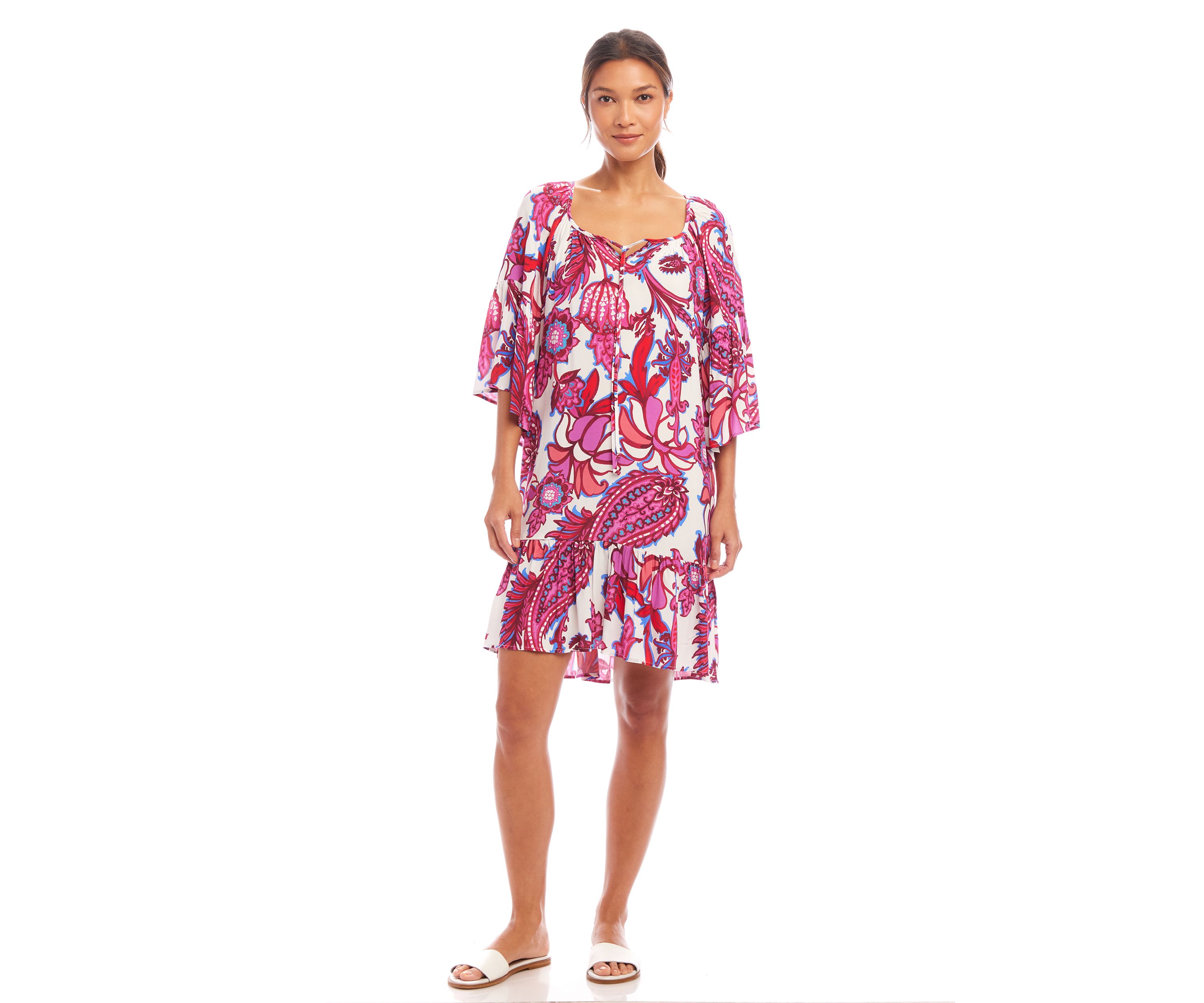 Womens Ruffle Hem Dress
