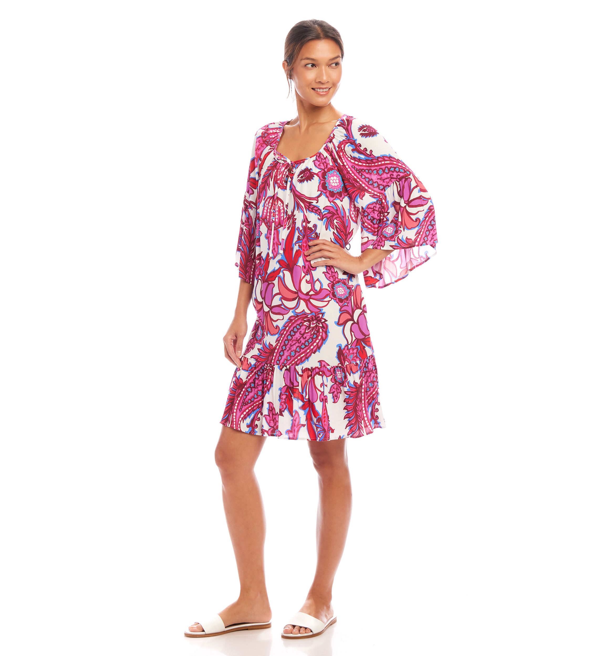 Womens Ruffle Hem Dress