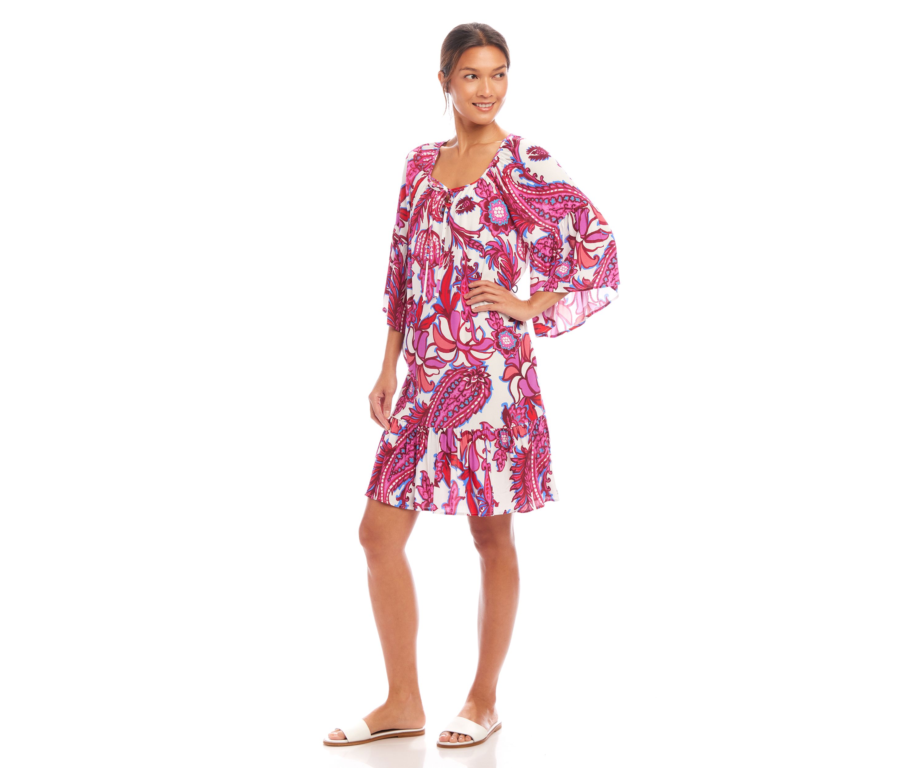 Womens Ruffle Hem Dress