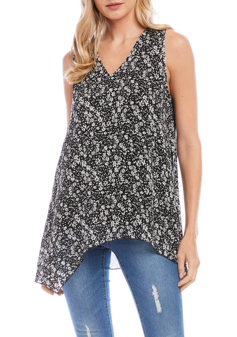 Womens Uneven Hem Tank Top