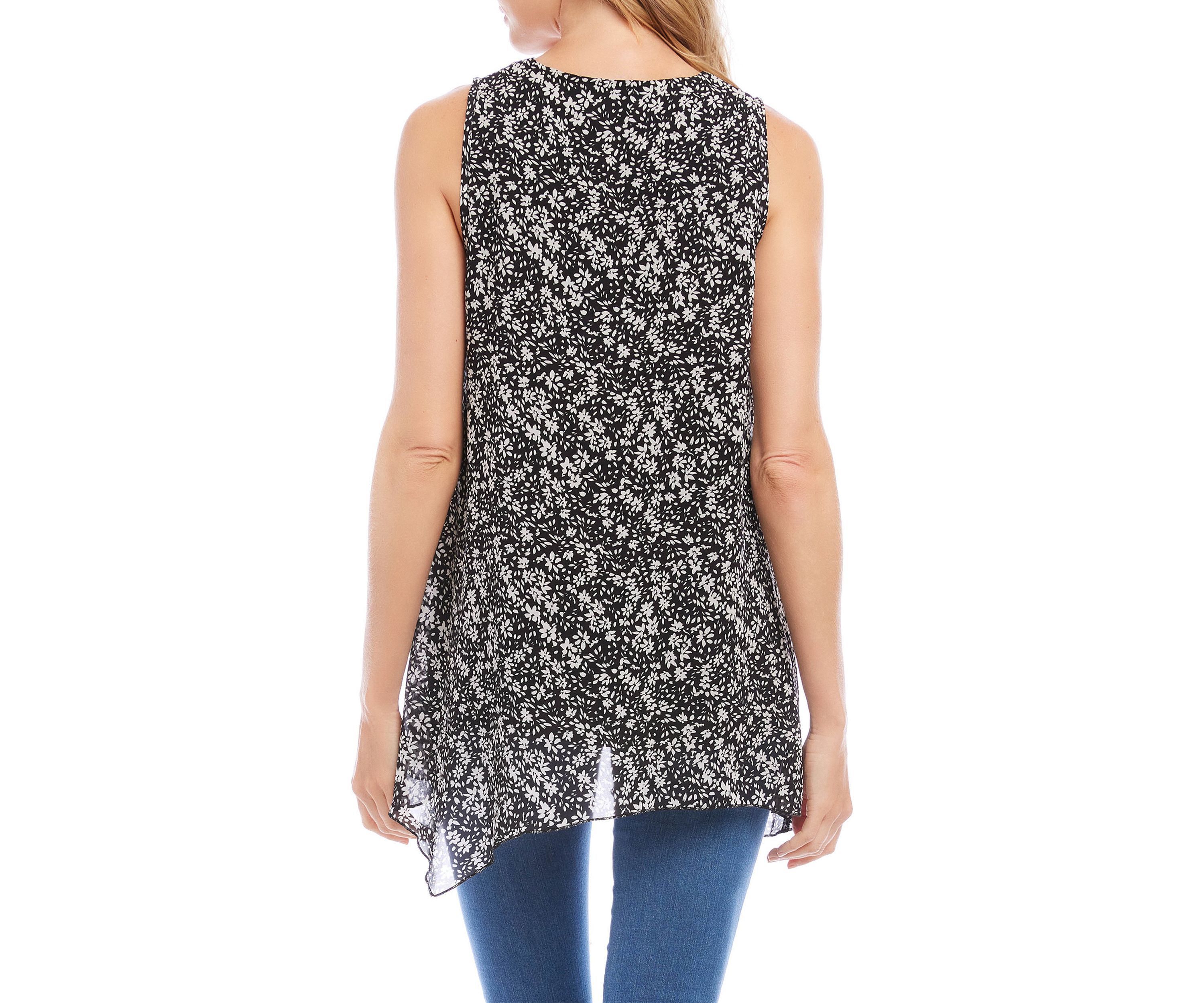 Womens Uneven Hem Tank Top