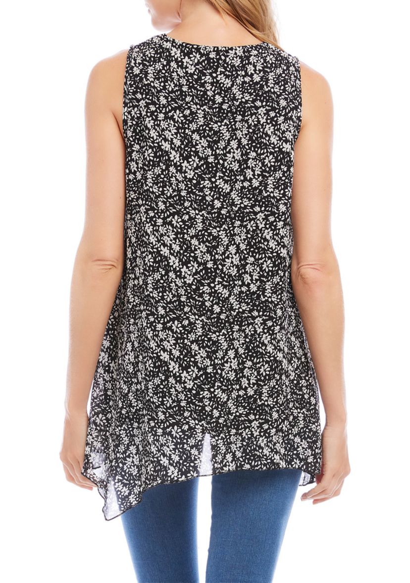 Womens Uneven Hem Tank Top