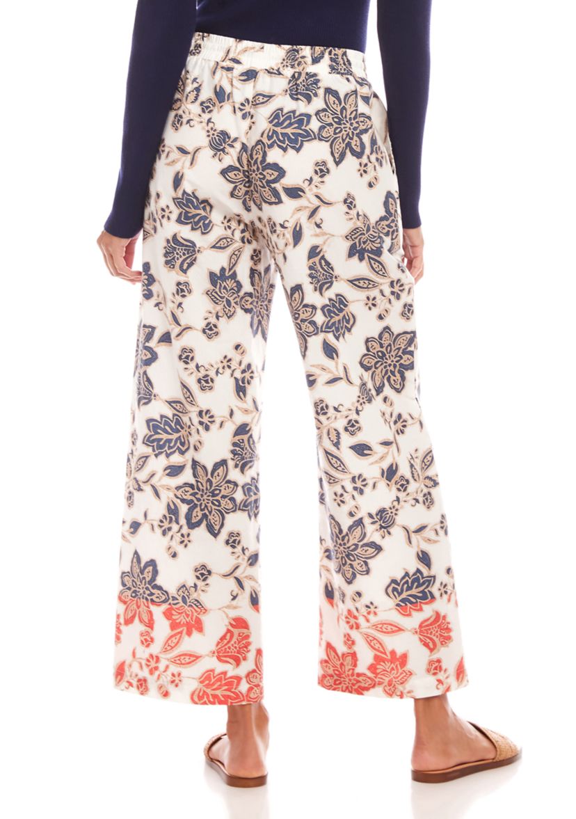 Womens Drawstring Cropped Pants