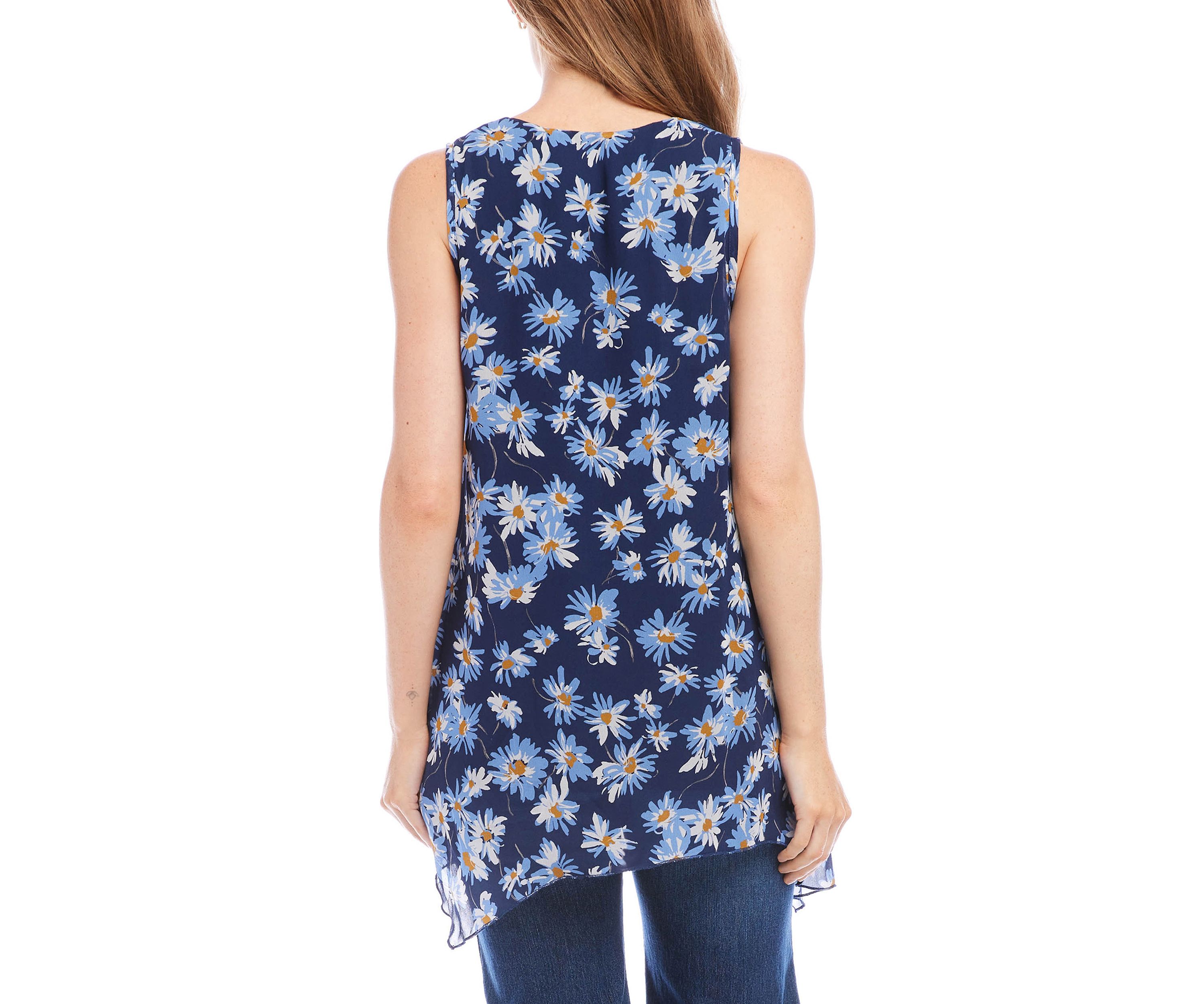 Womens Uneven Hem Tank Top
