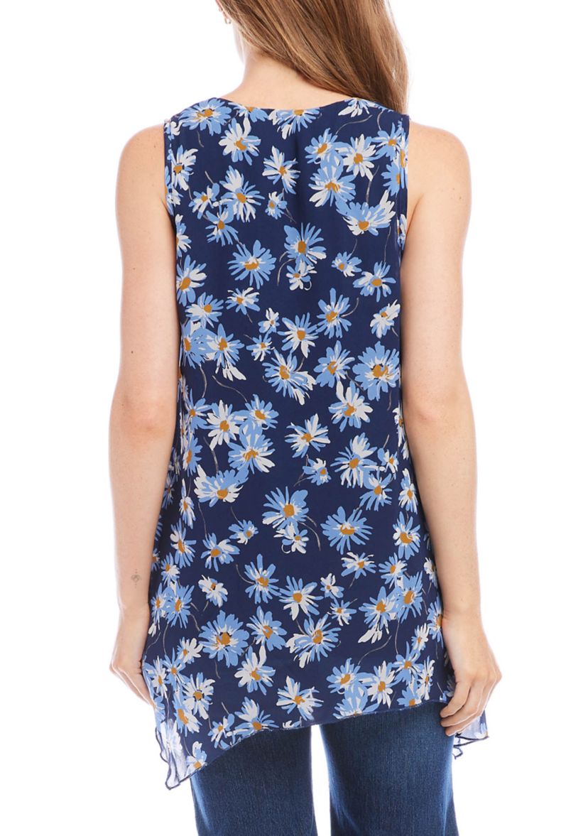 Womens Uneven Hem Tank Top