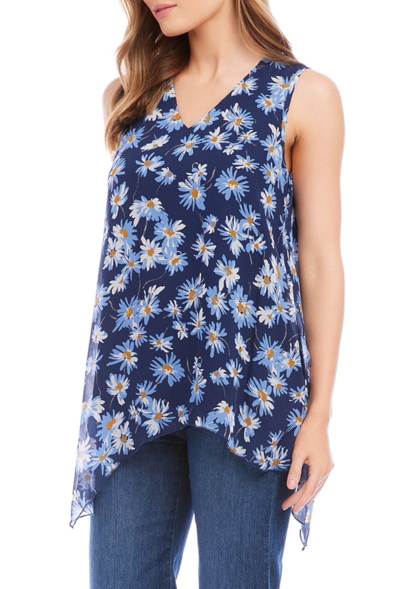 Womens Uneven Hem Tank Top