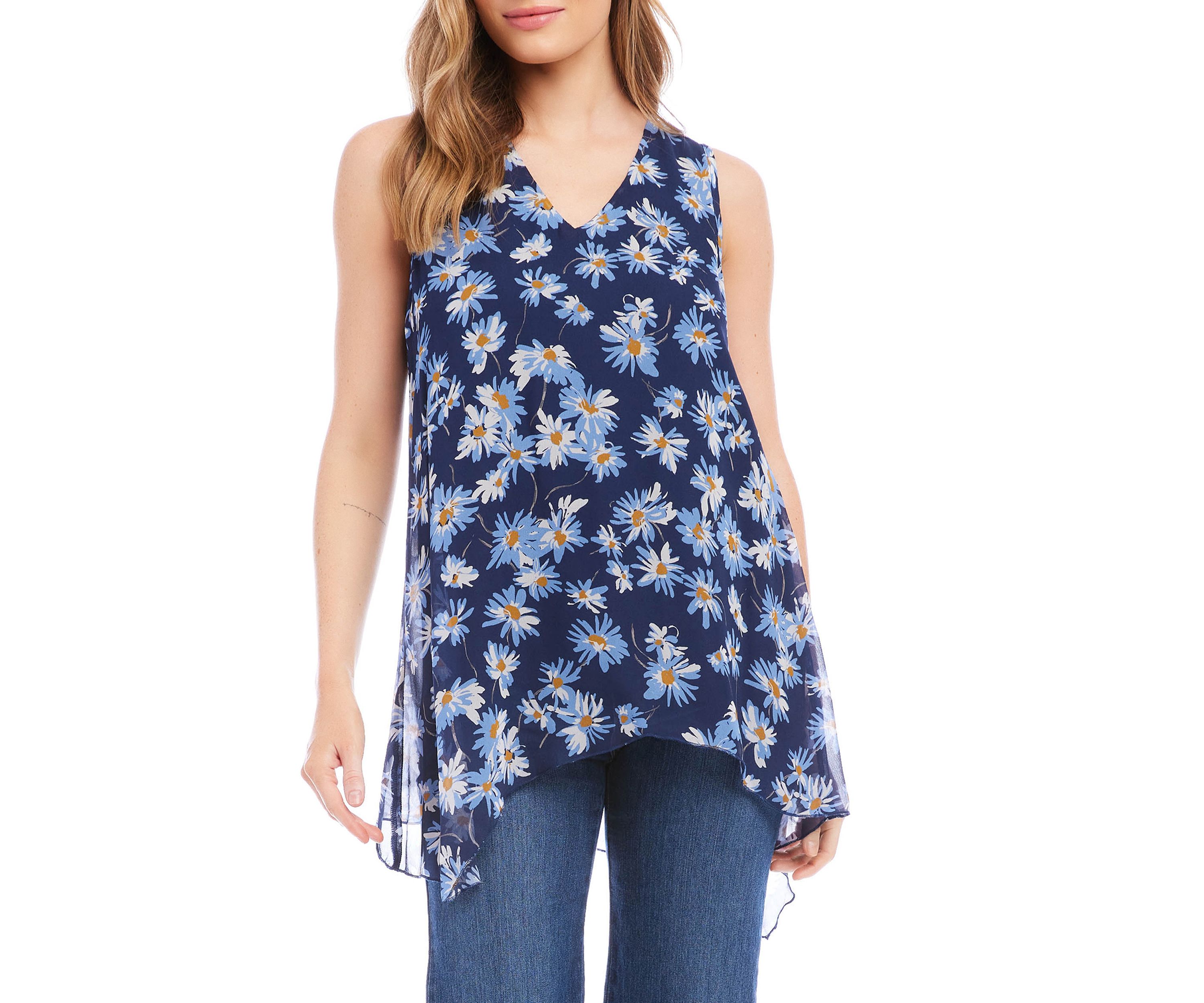 Womens Uneven Hem Tank Top