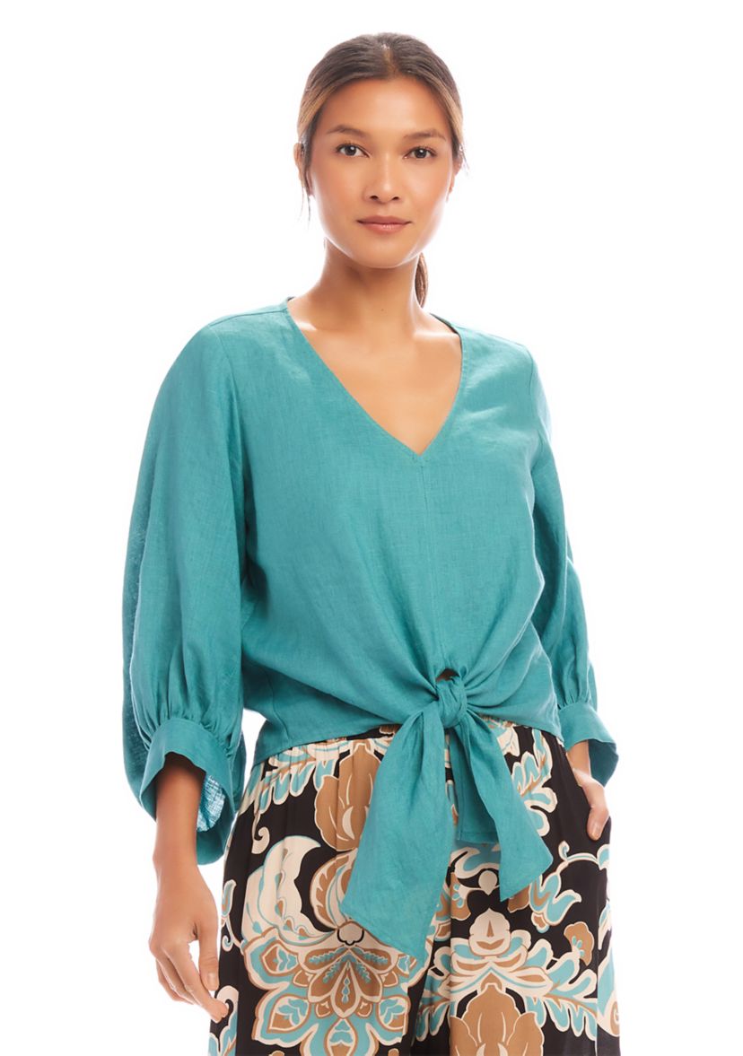 Womens Tie Front Top