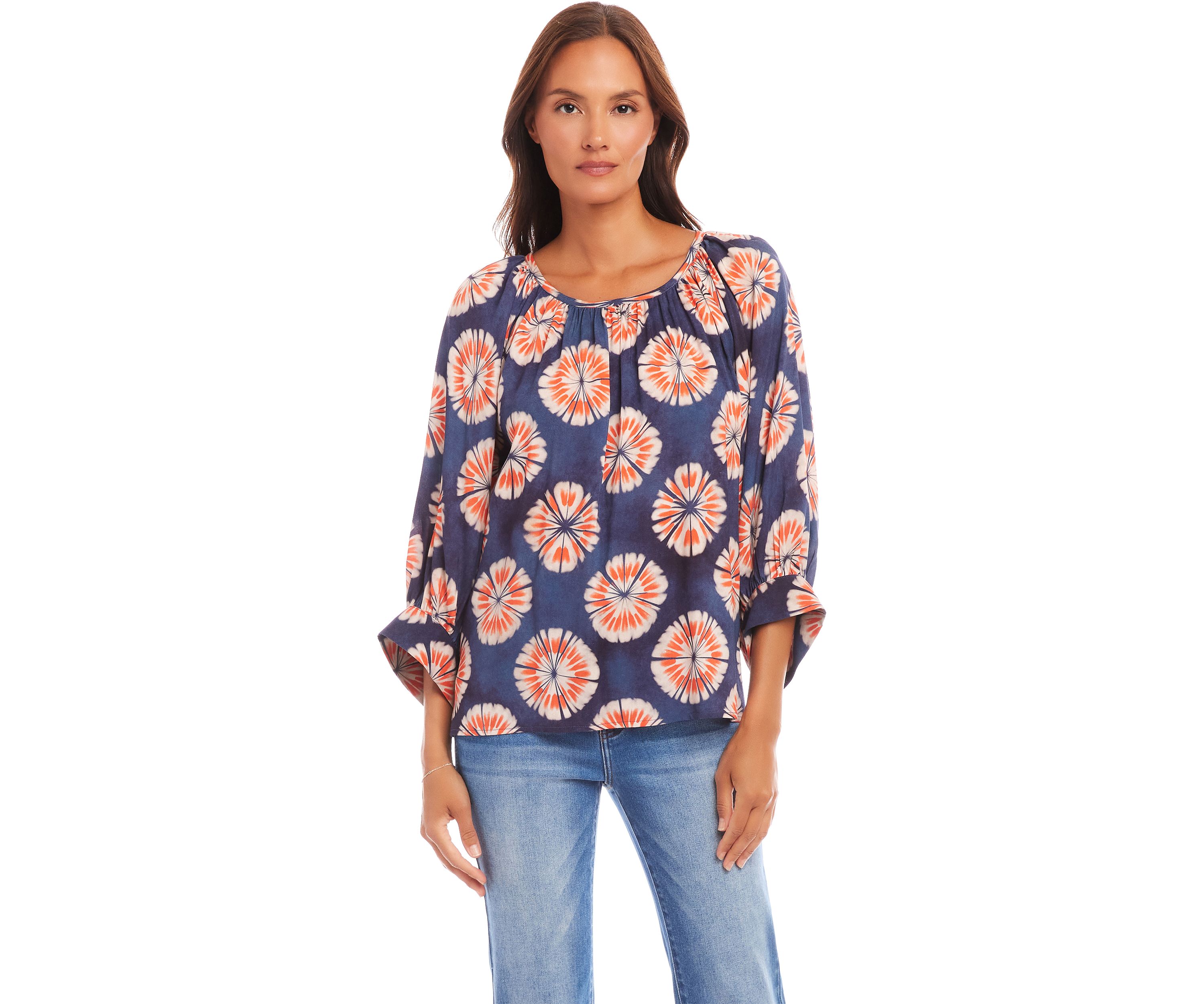 Petite Size Blouson Sleeve Top