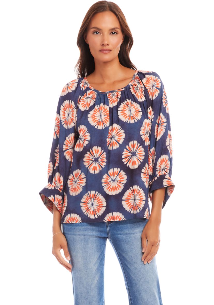 Petite Size Blouson Sleeve Top