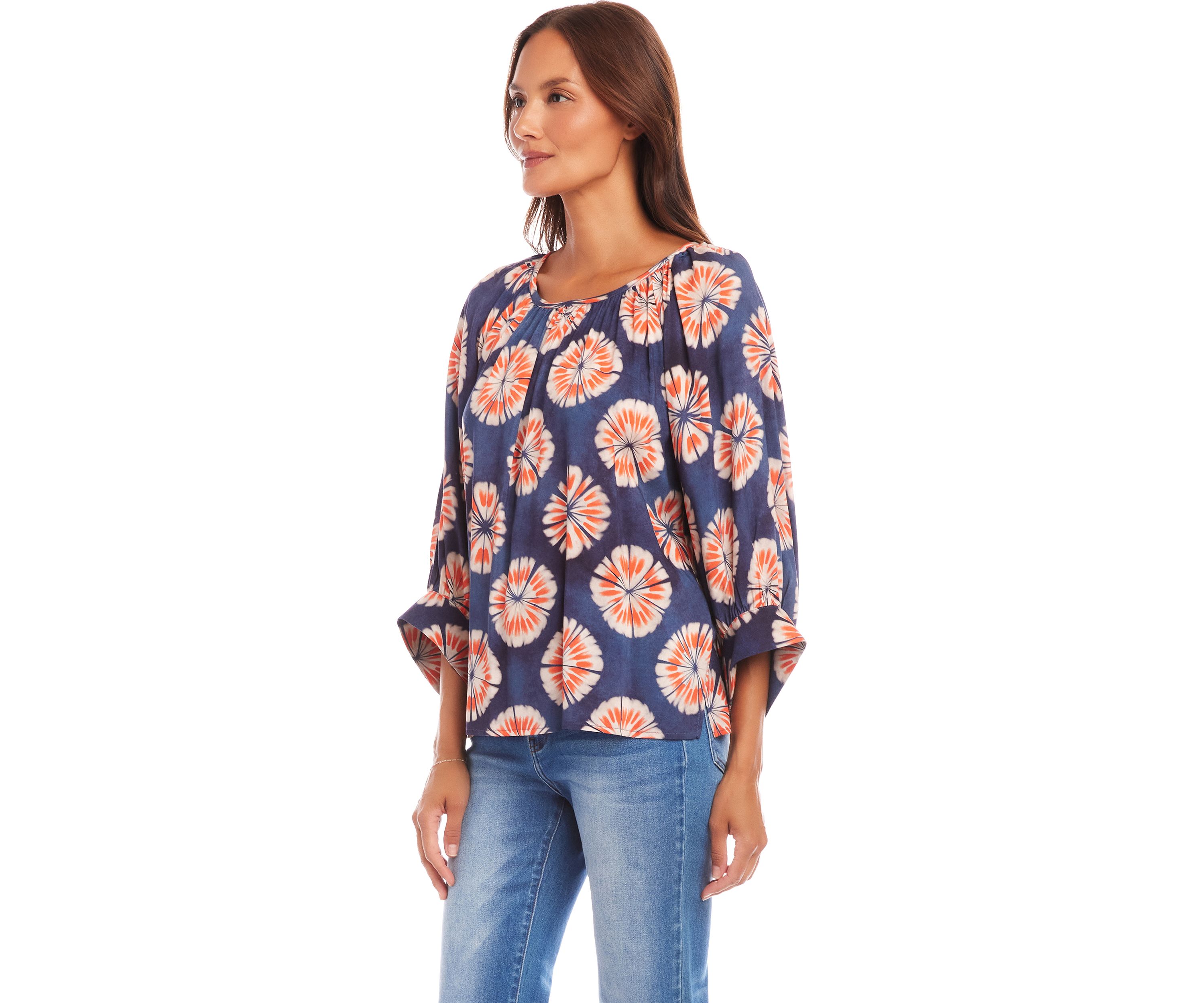 Petite Size Blouson Sleeve Top