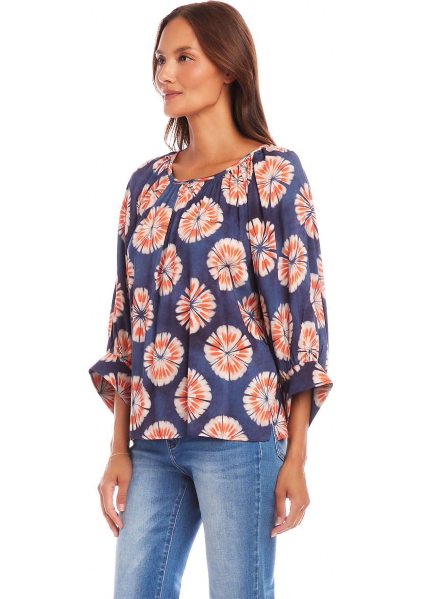 Petite Size Blouson Sleeve Top