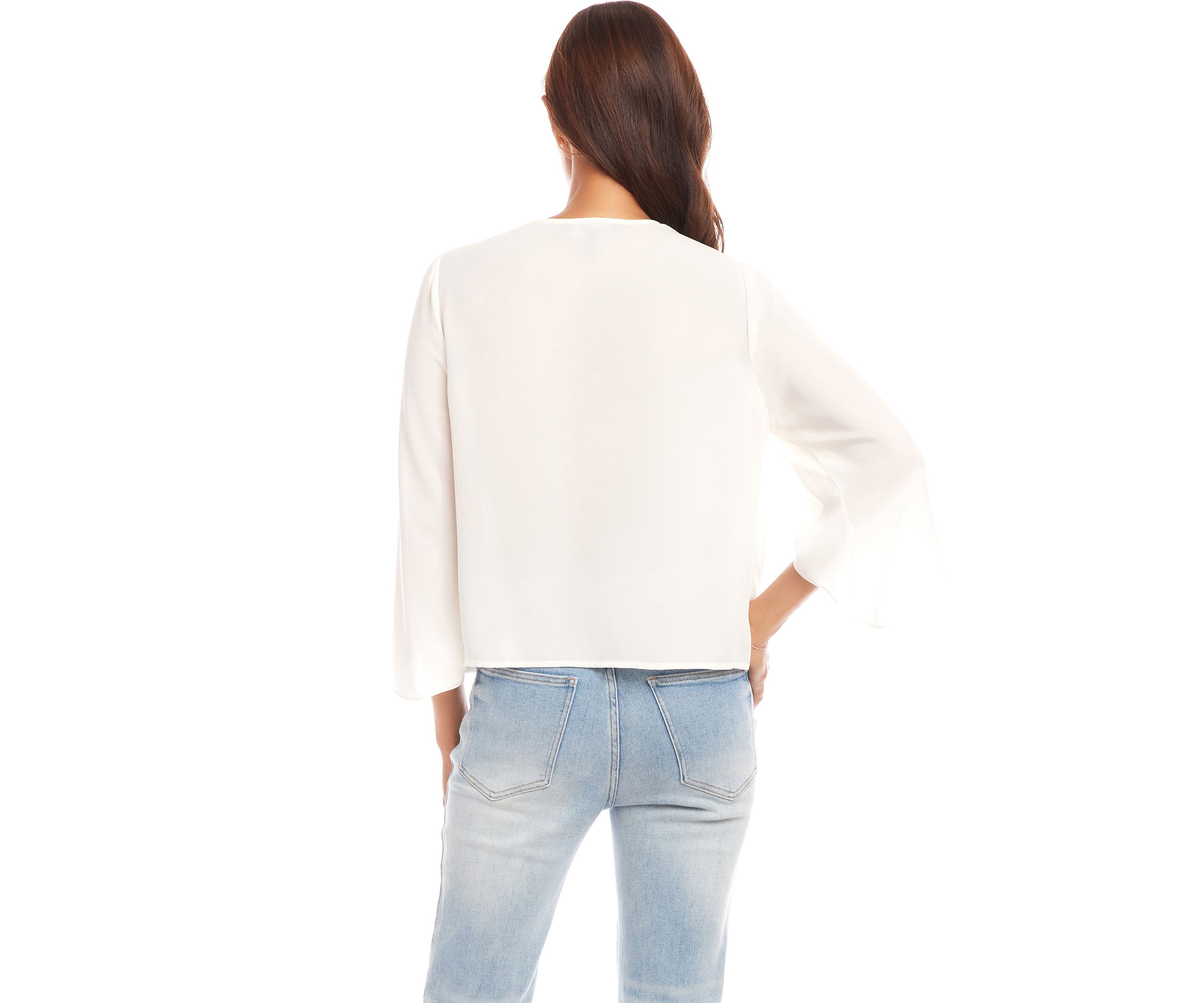 Womens Drape Front Crossover Top