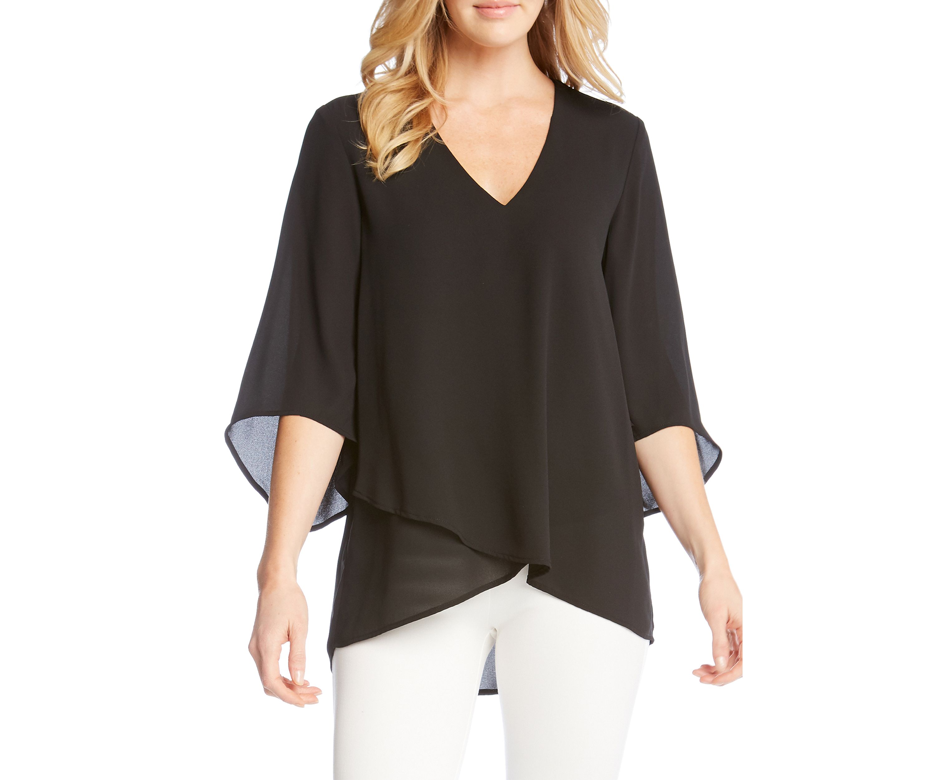 Womens Crossover Hem Top