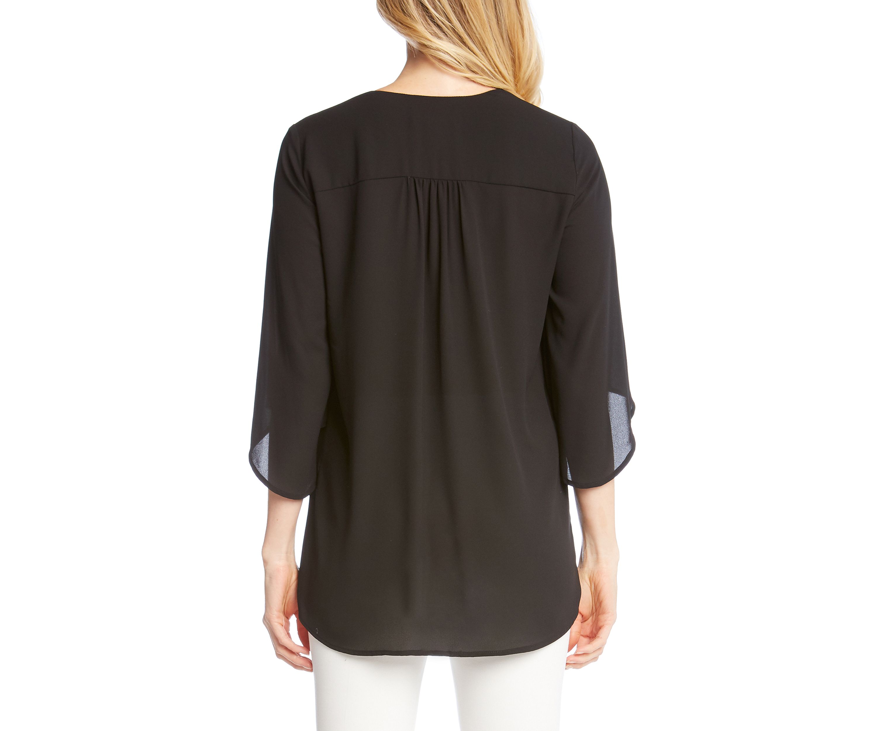 Womens Crossover Hem Top