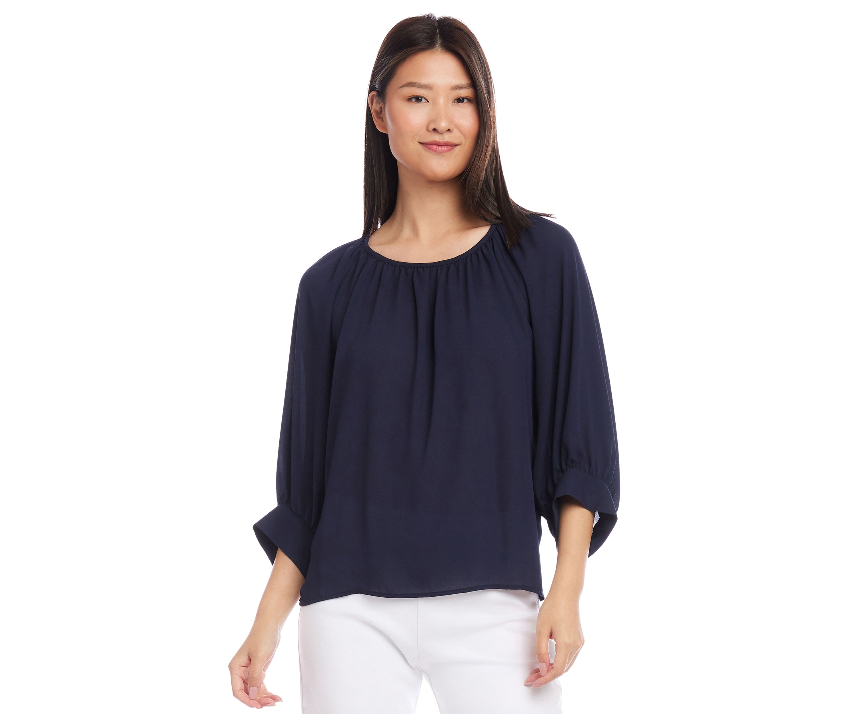Petite Blouson Sleeve Top