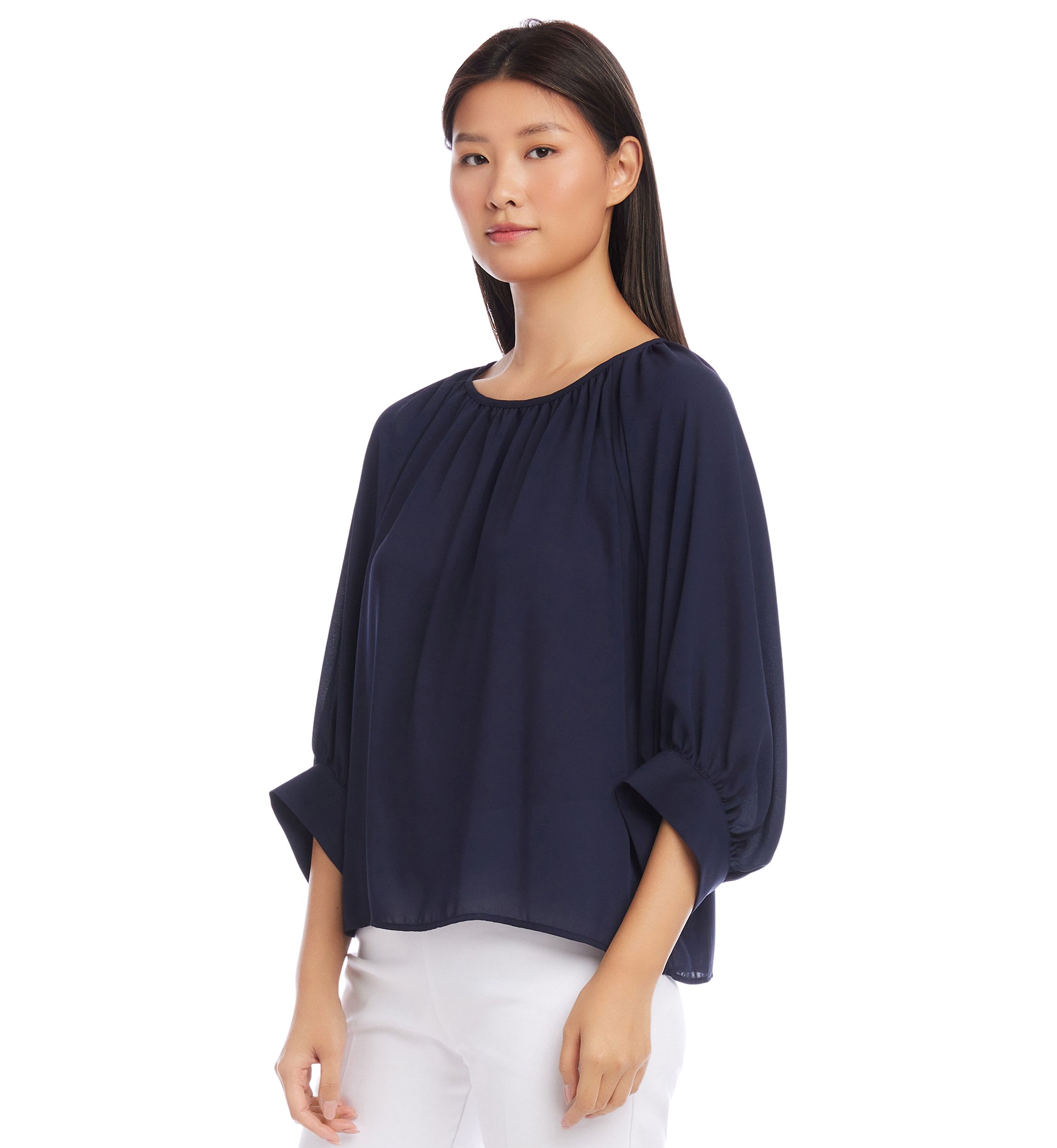 Petite Blouson Sleeve Top