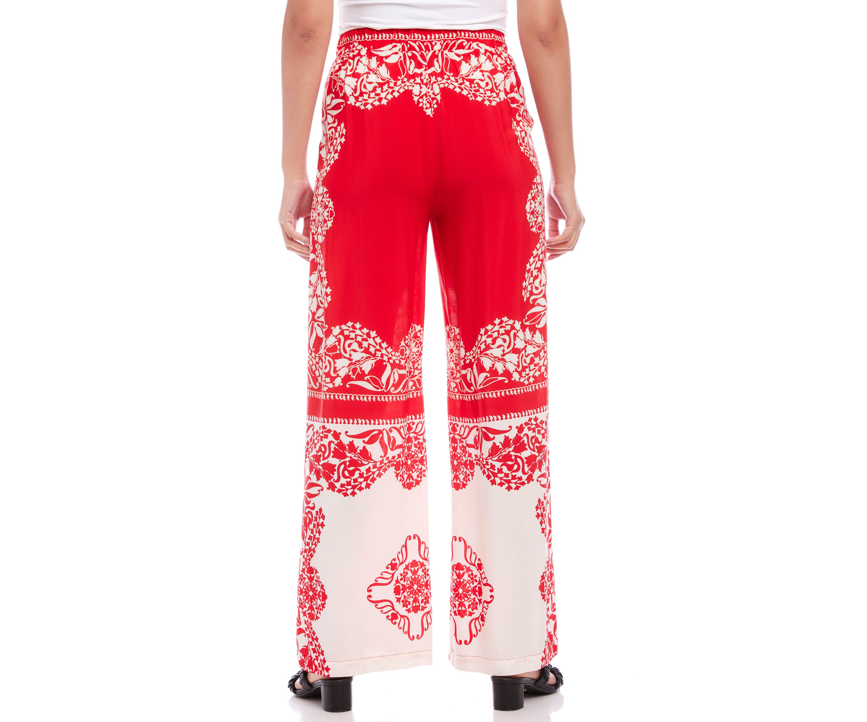 Womens Bandana Print Pants