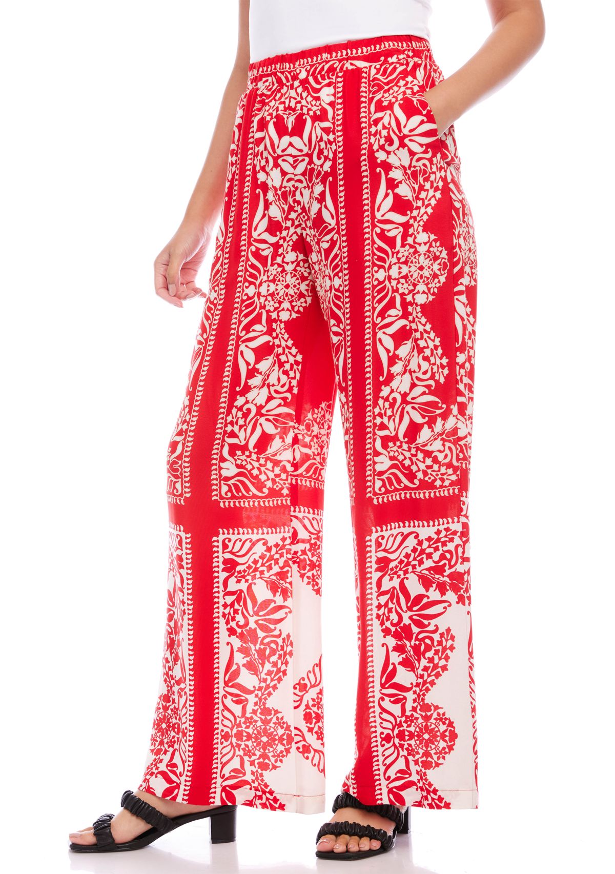 Womens Bandana Print Pants