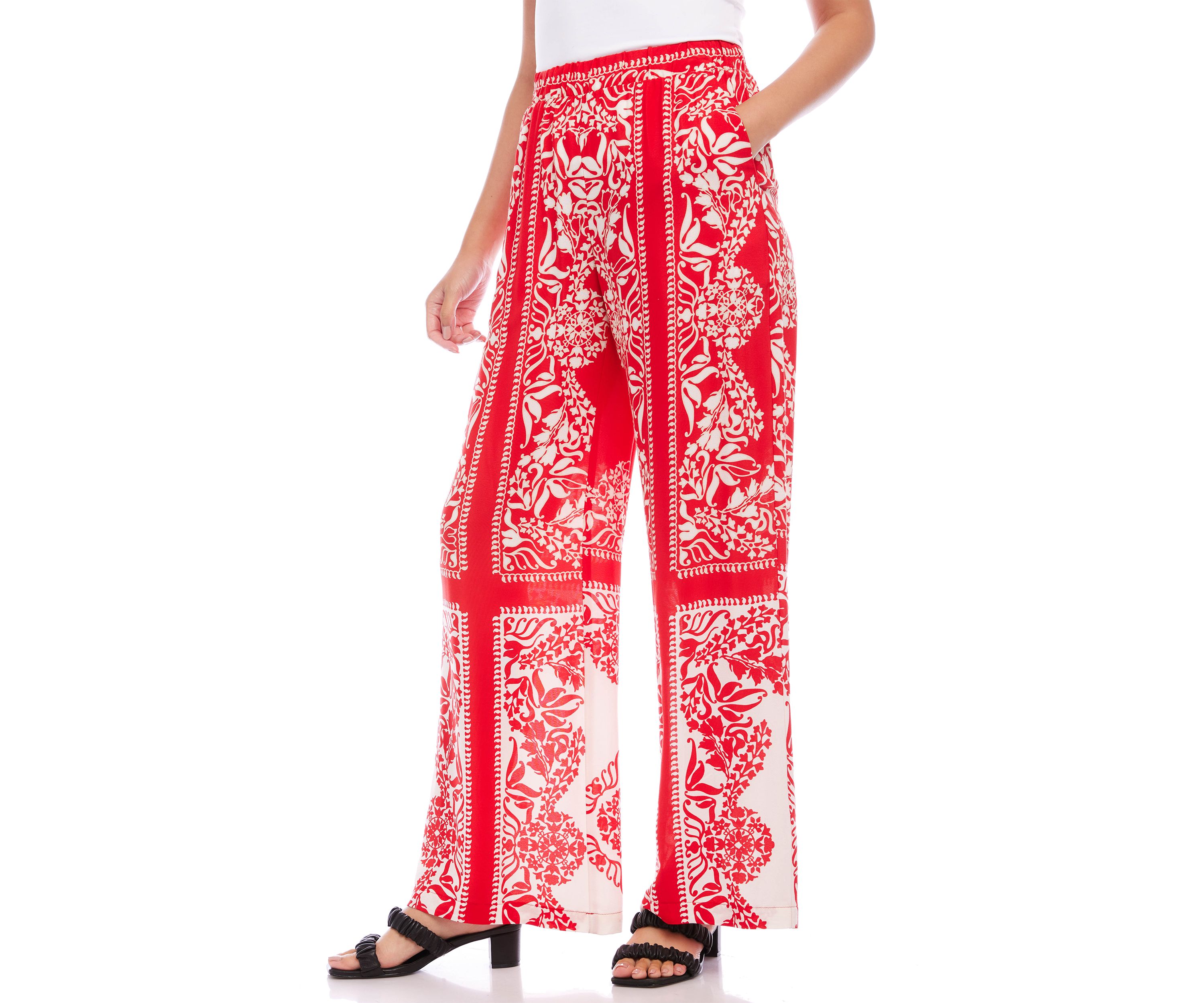 Womens Bandana Print Pants