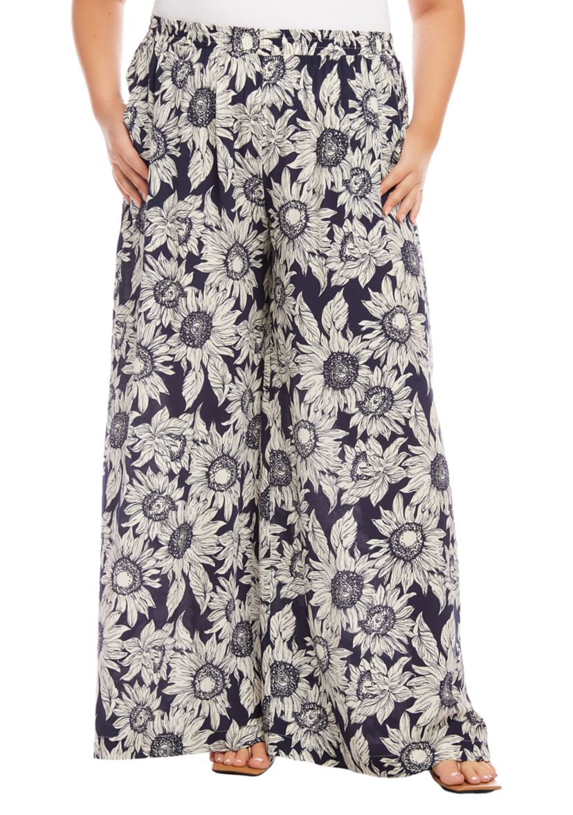 Plus Size Wide Leg Pants