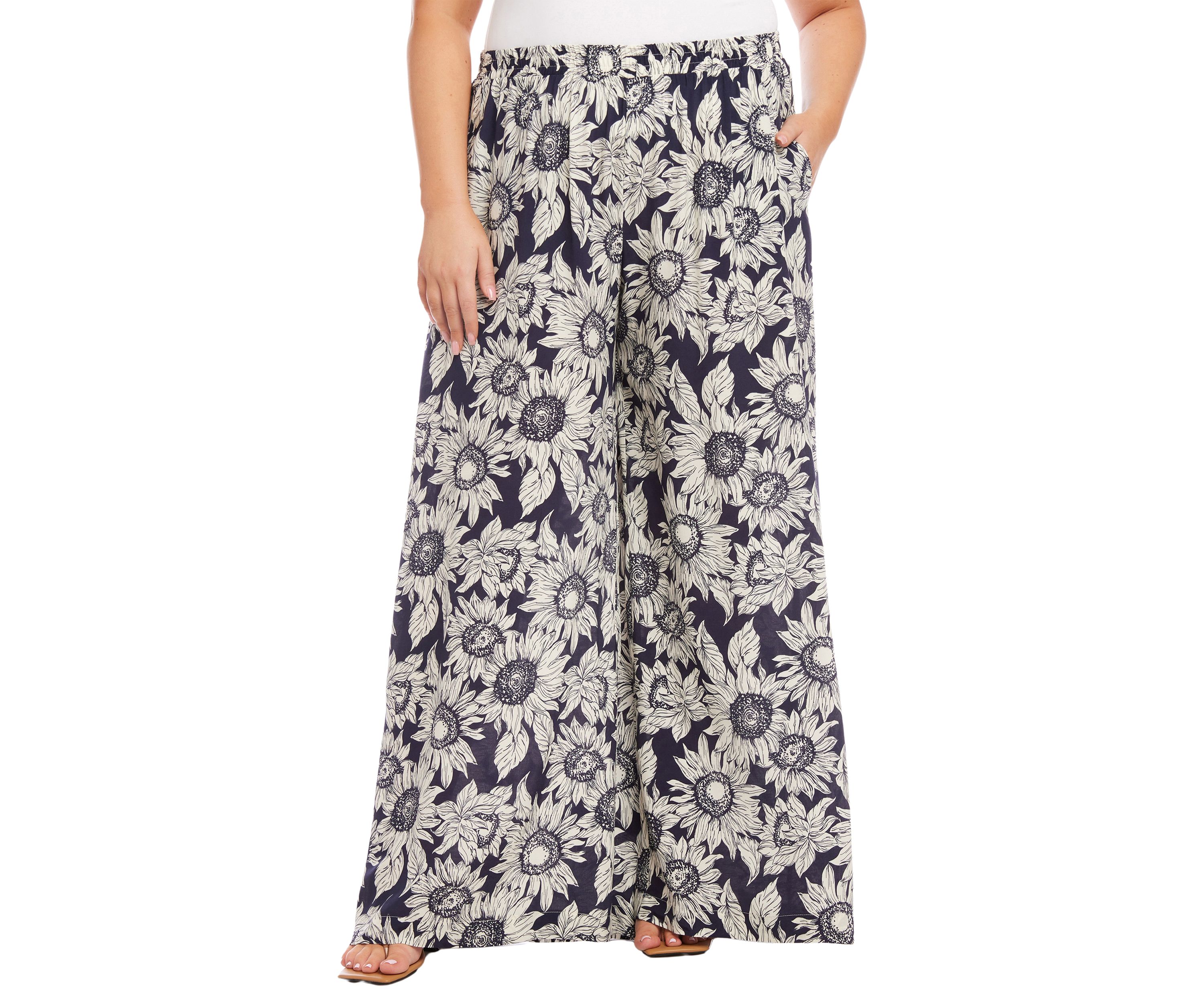 Plus Size Wide Leg Pants